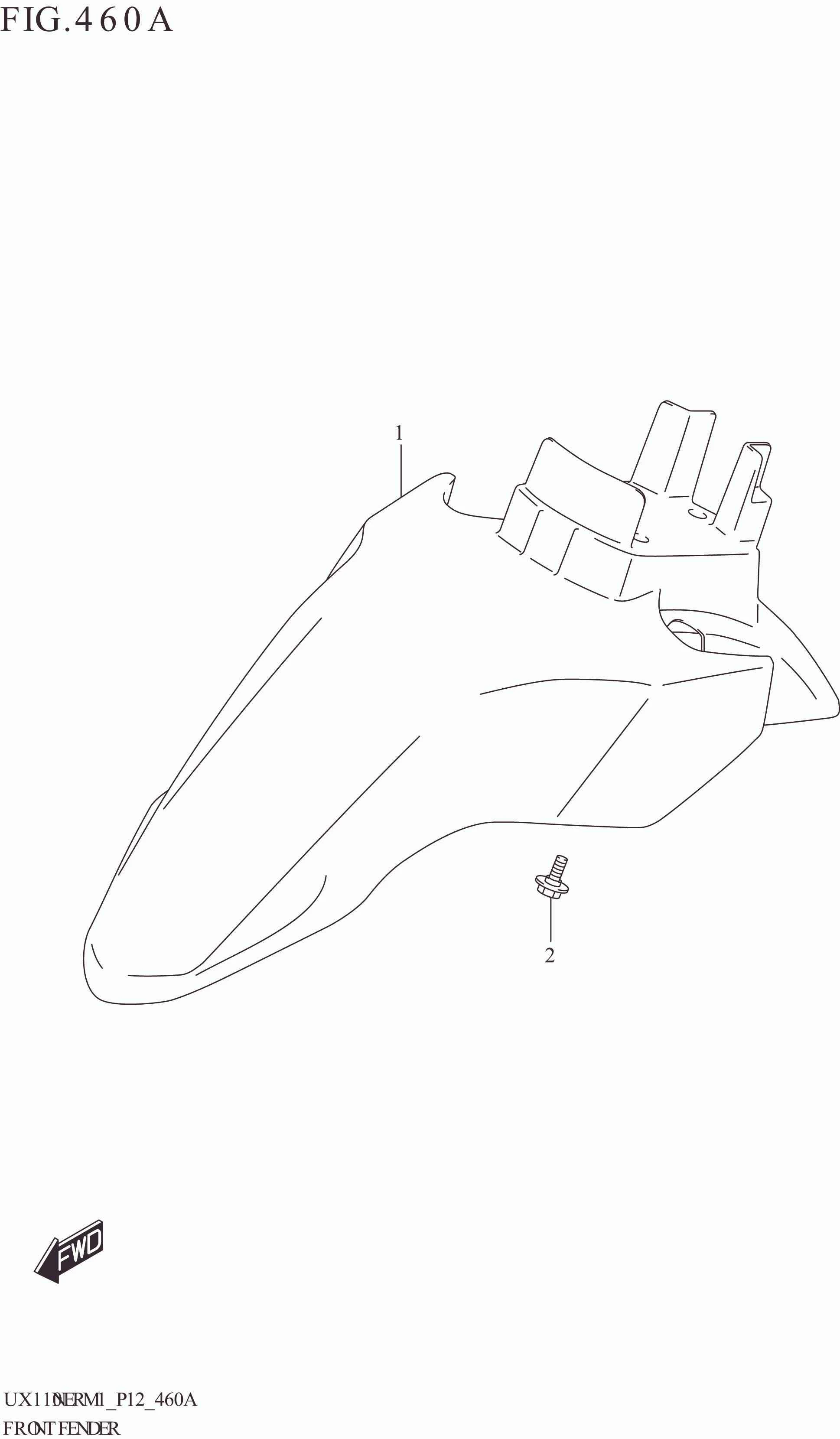 FIG. 460A FRONT FENDER