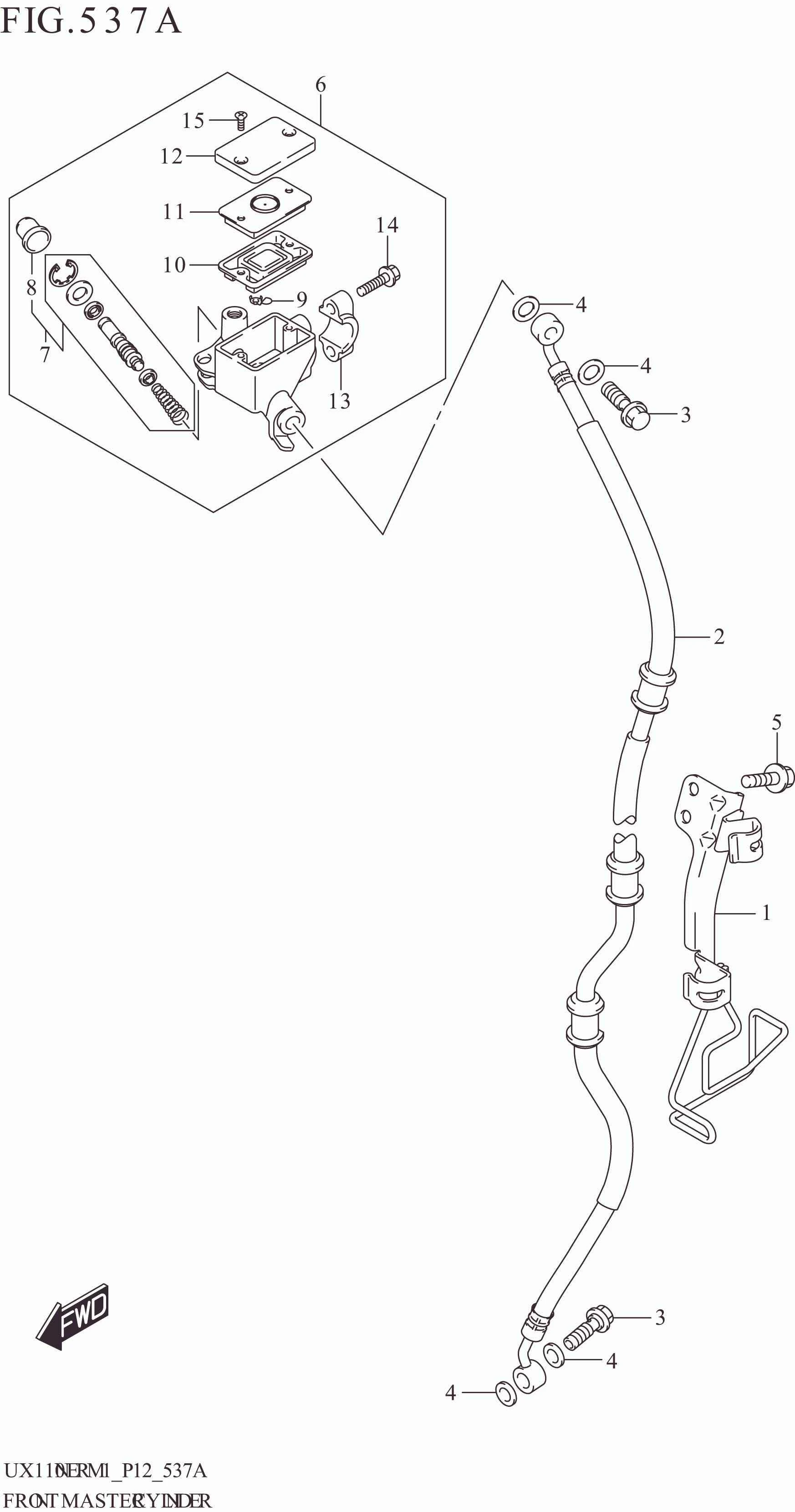 FIG. 537A FRONT MASTER CYLINDER