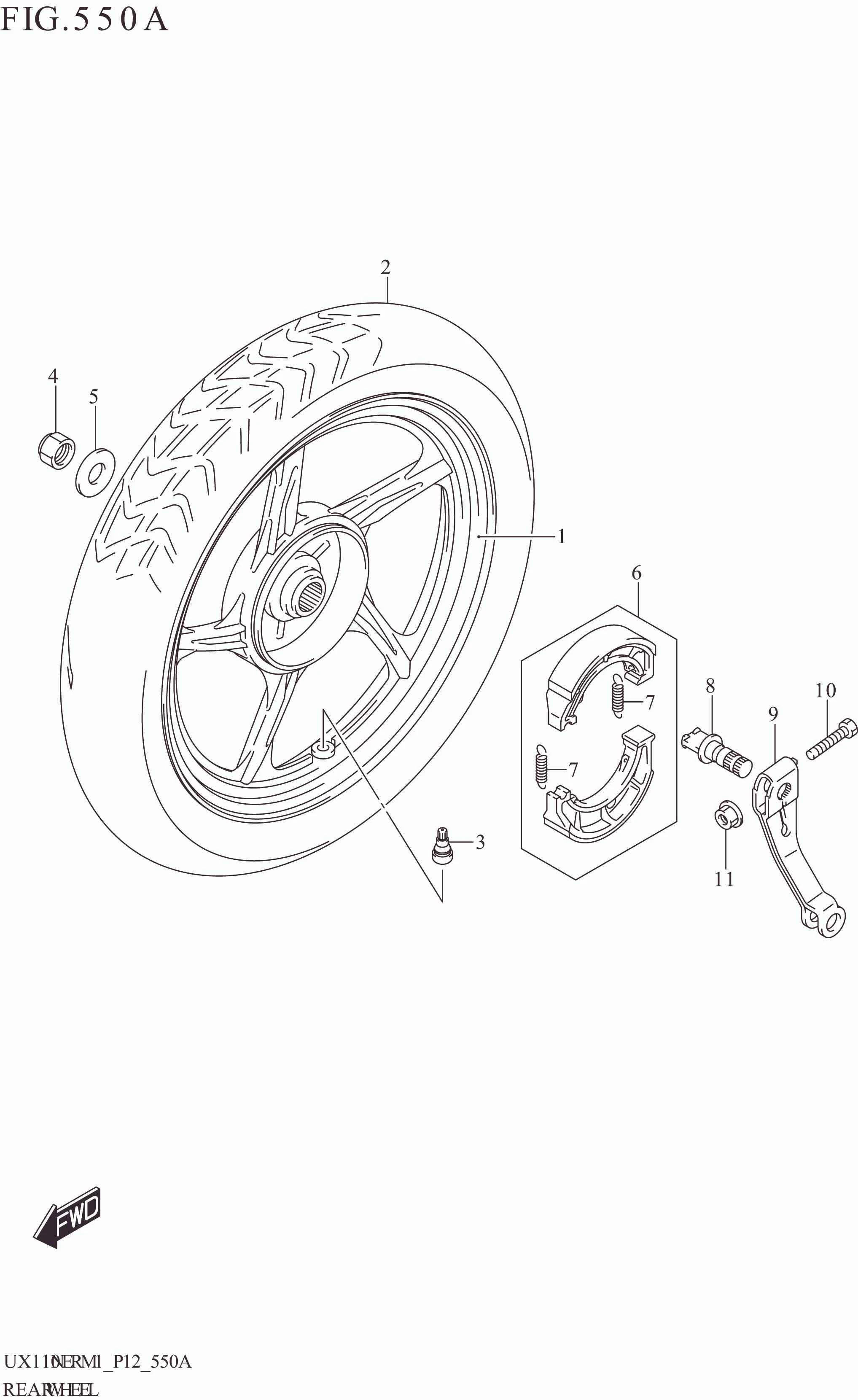 FIG. 550A REAR WHEEL