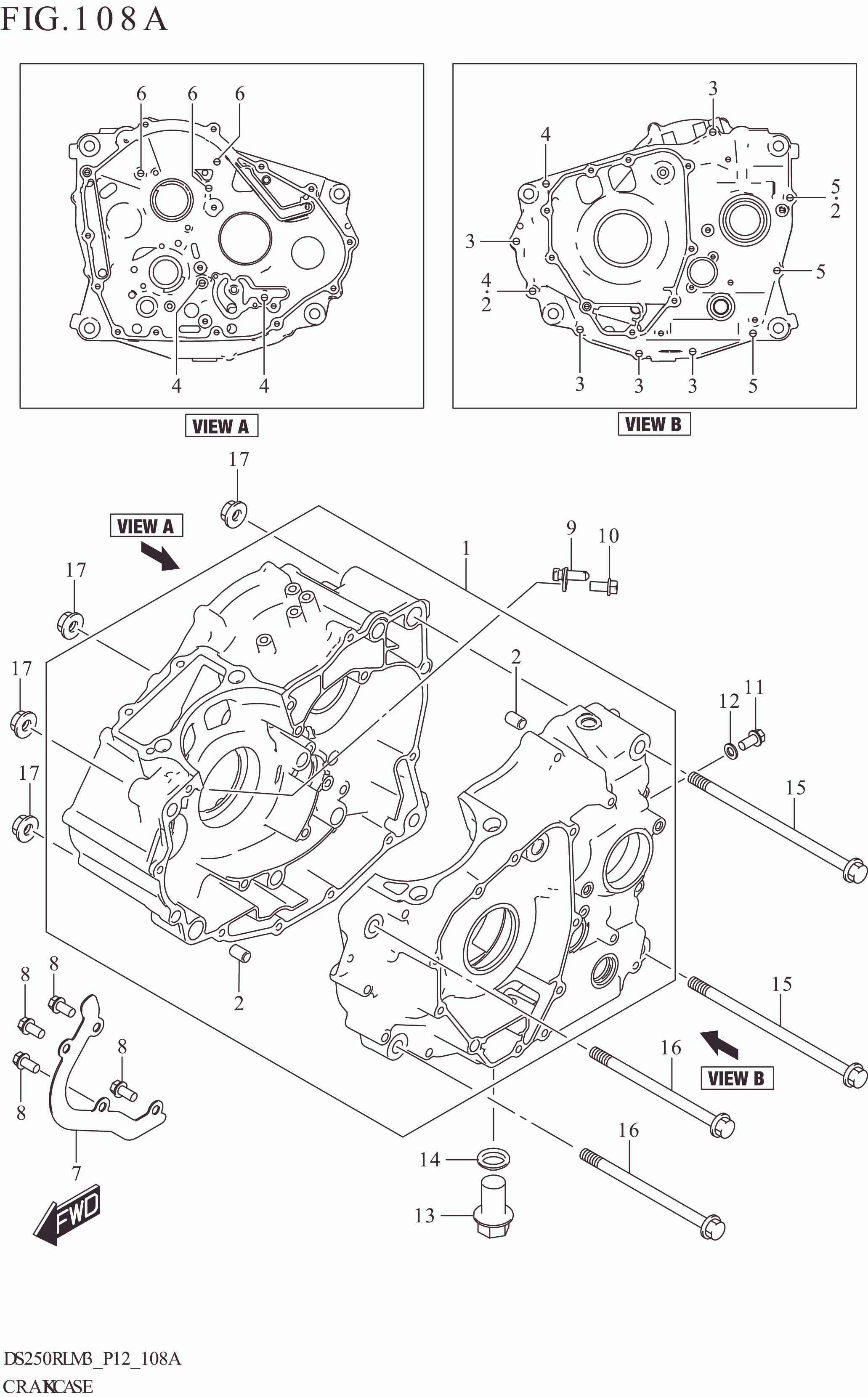 FIG. 108A CRANKCASE