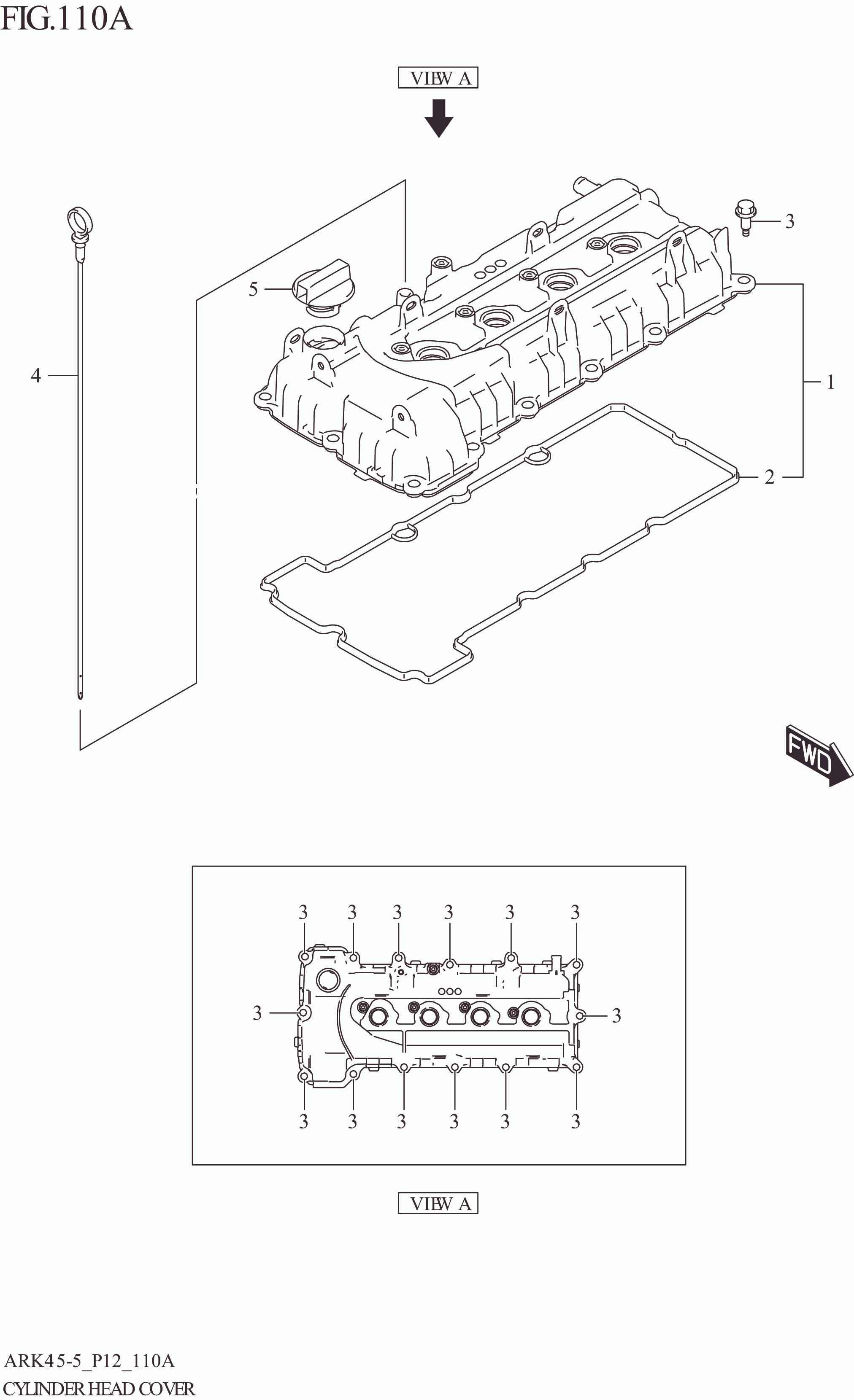 FIG. 110A CYLINDER HEAD COVER