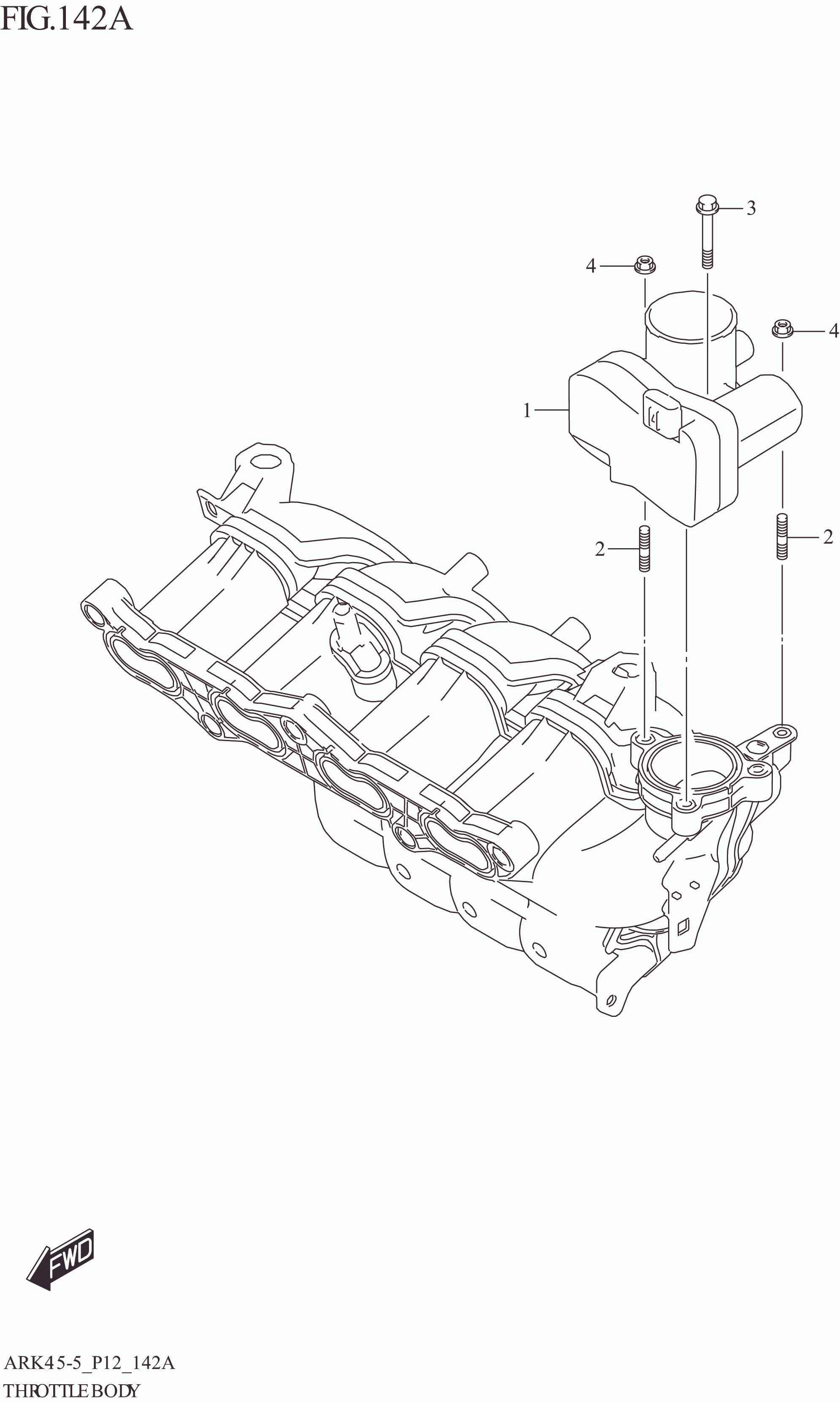 FIG. 142A THROTTLE BODY