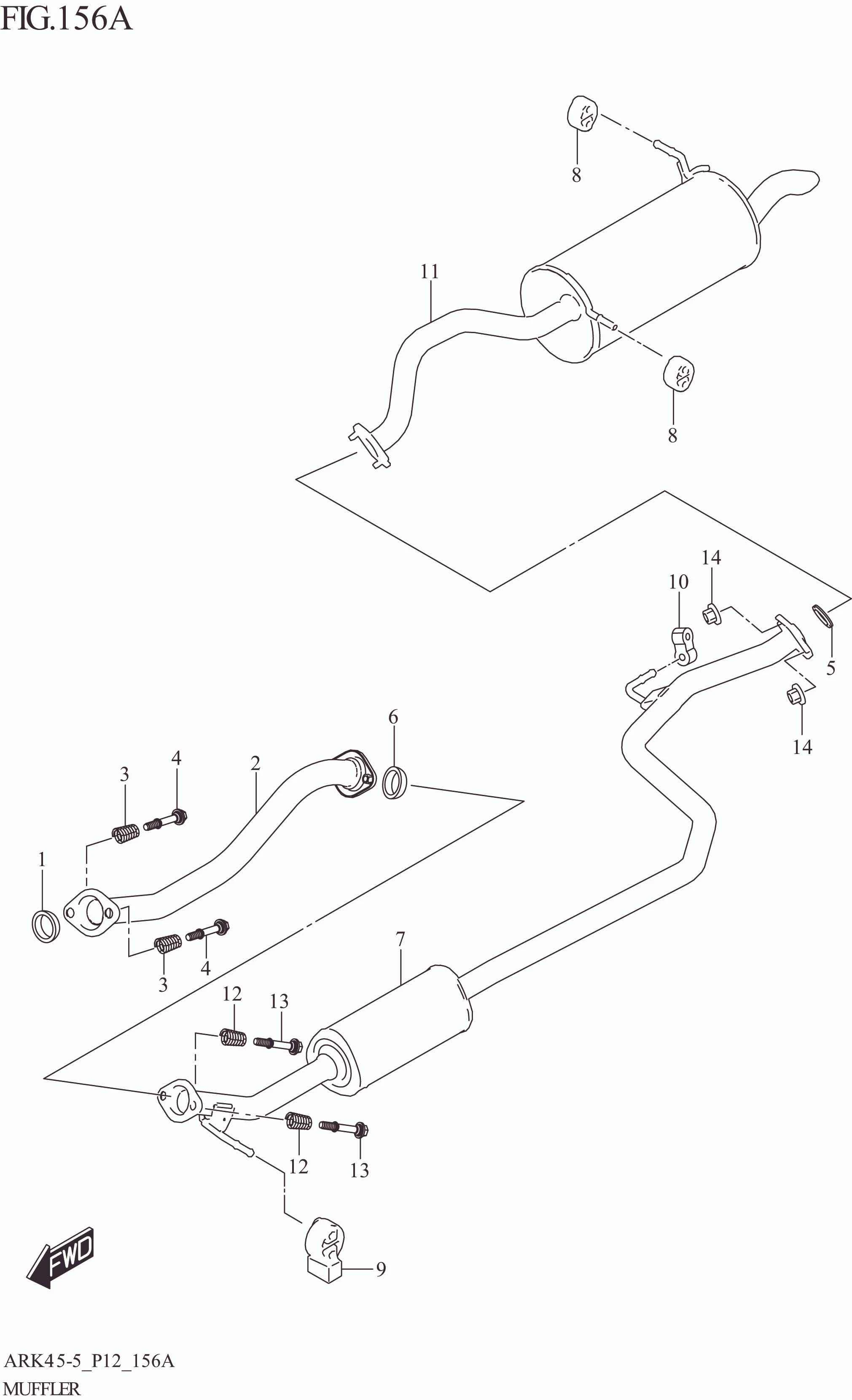 FIG. 156A MUFFLER