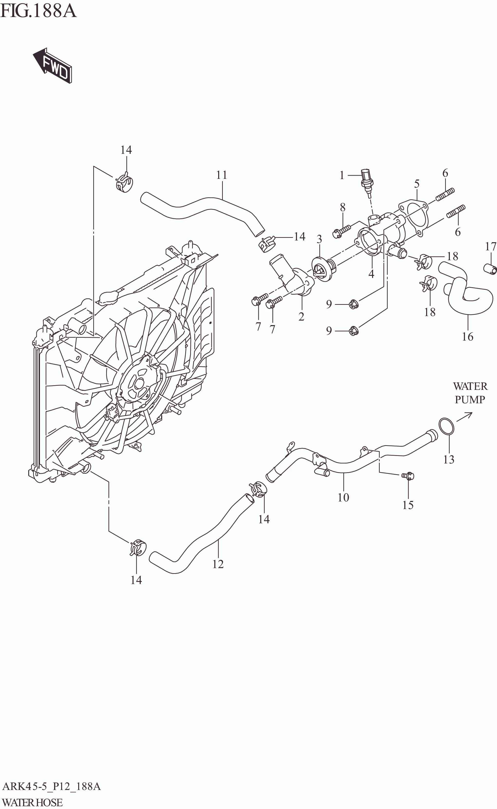 FIG. 188A WATER HOSE (5MT:(GL))