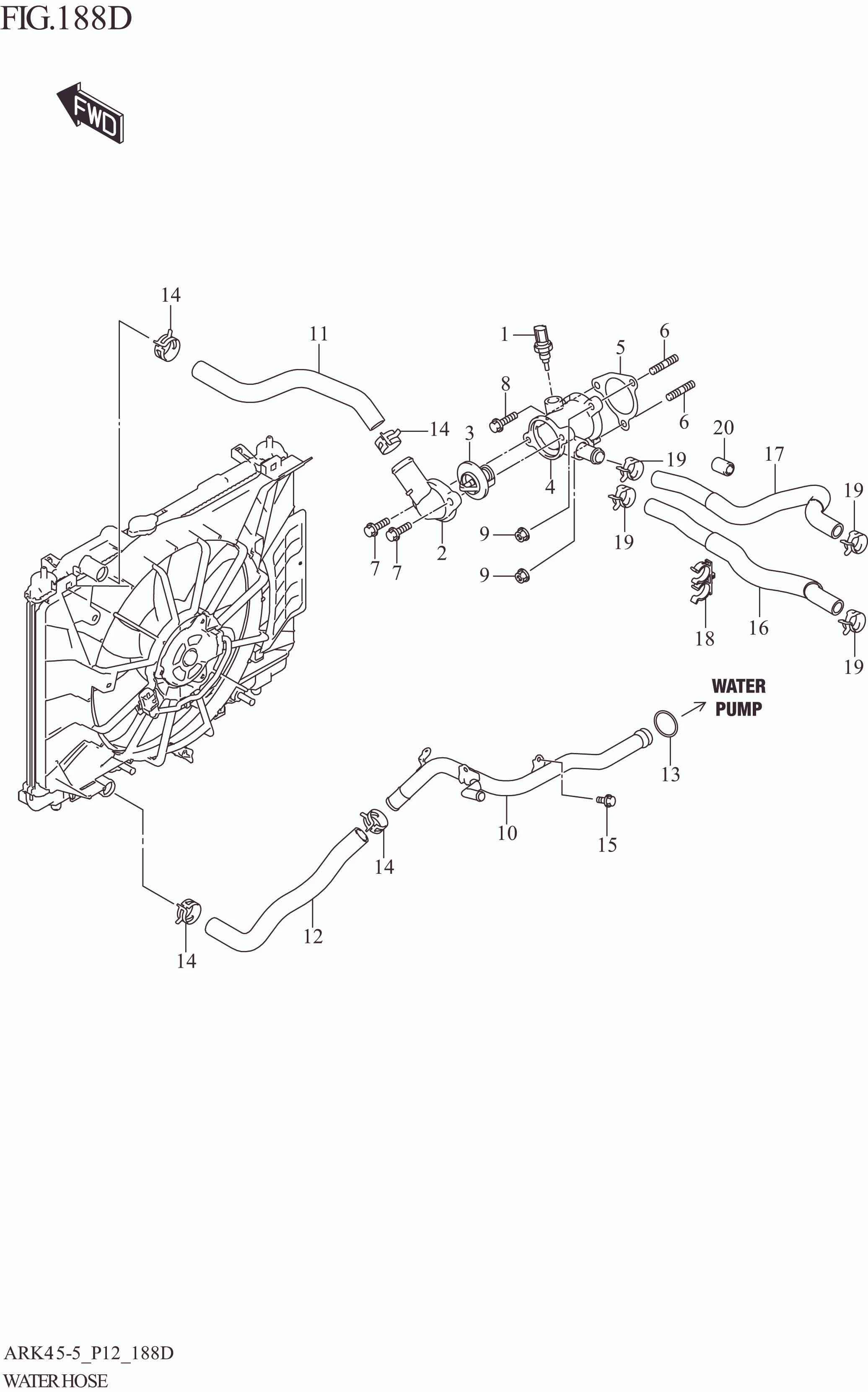 FIG. 188D WATER HOSE (4AT:(GX)