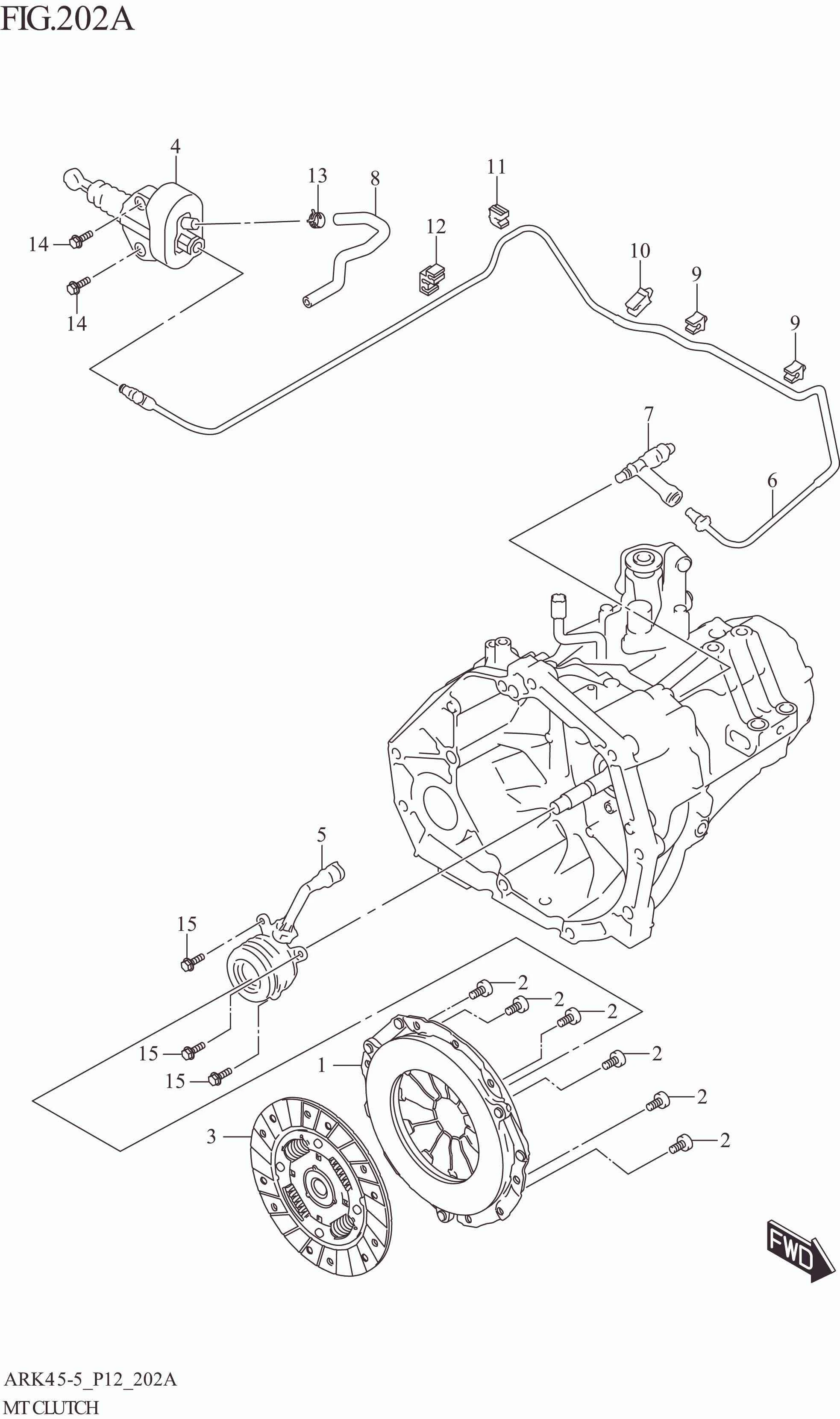 FIG. 202A MT CLUTCH (5MT)