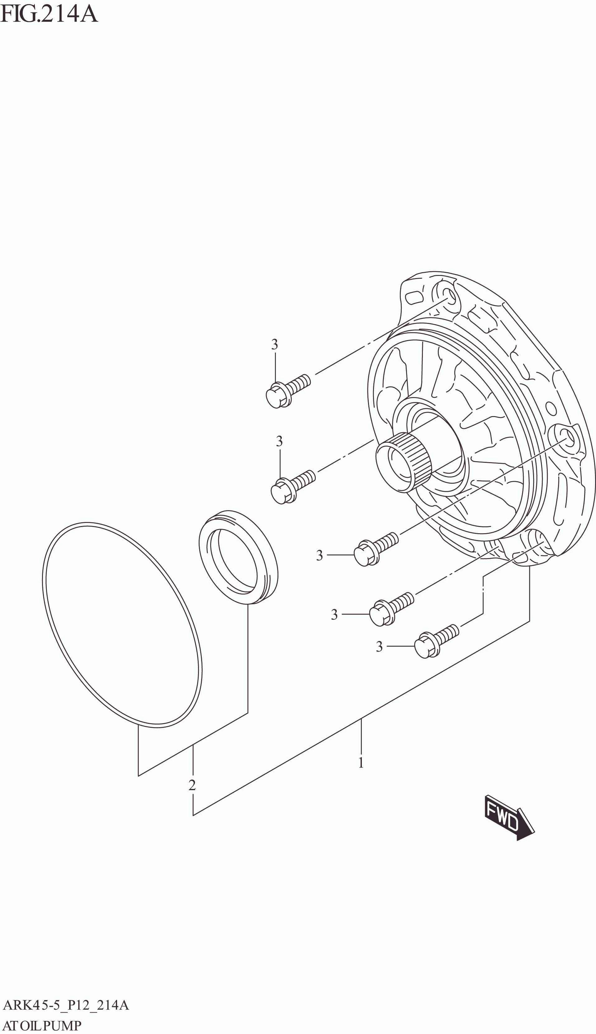FIG. 214A AT OIL PUMP (4AT)