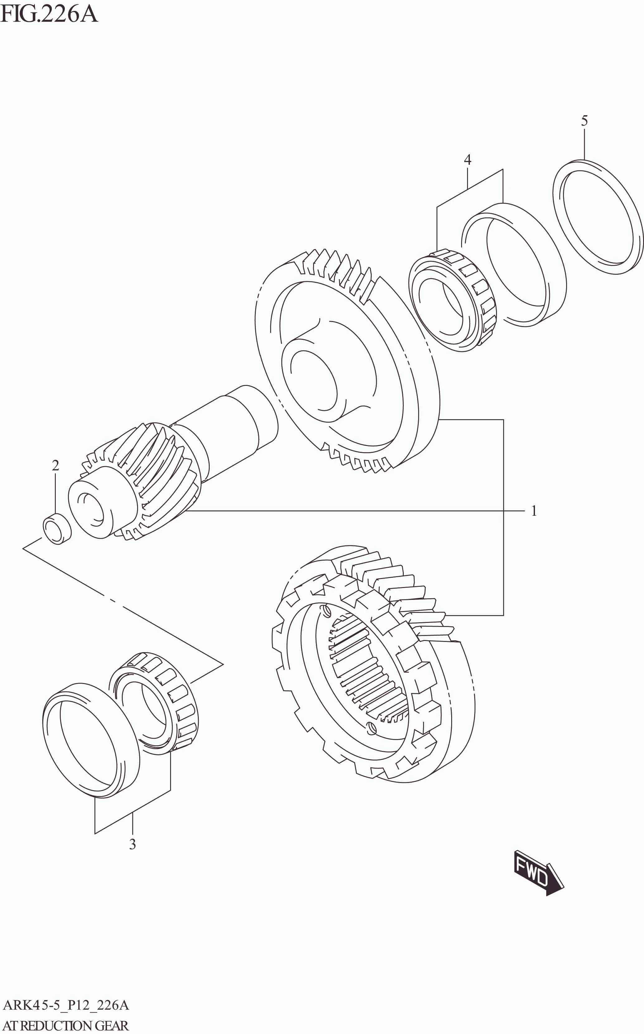 FIG. 226A AT REDUCTION GEAR (4AT)
