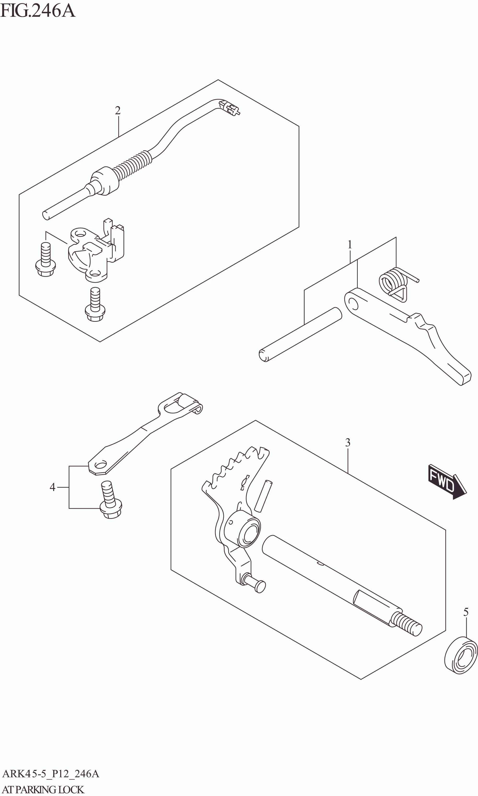 FIG. 246A AT PARKING LOCK (4AT)