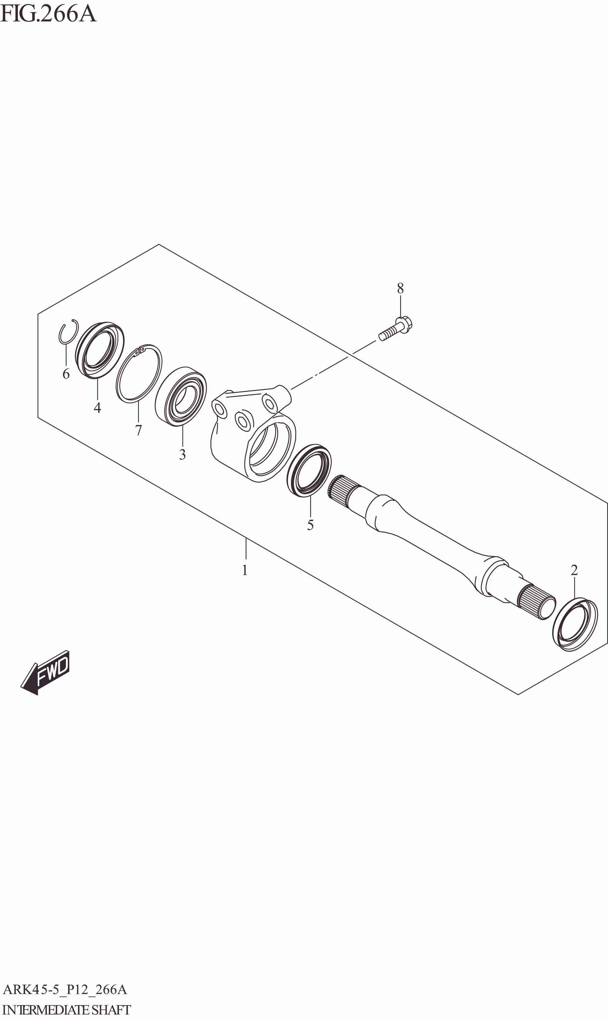 FIG. 266A INTERMEDIATE SHAFT (5MT)