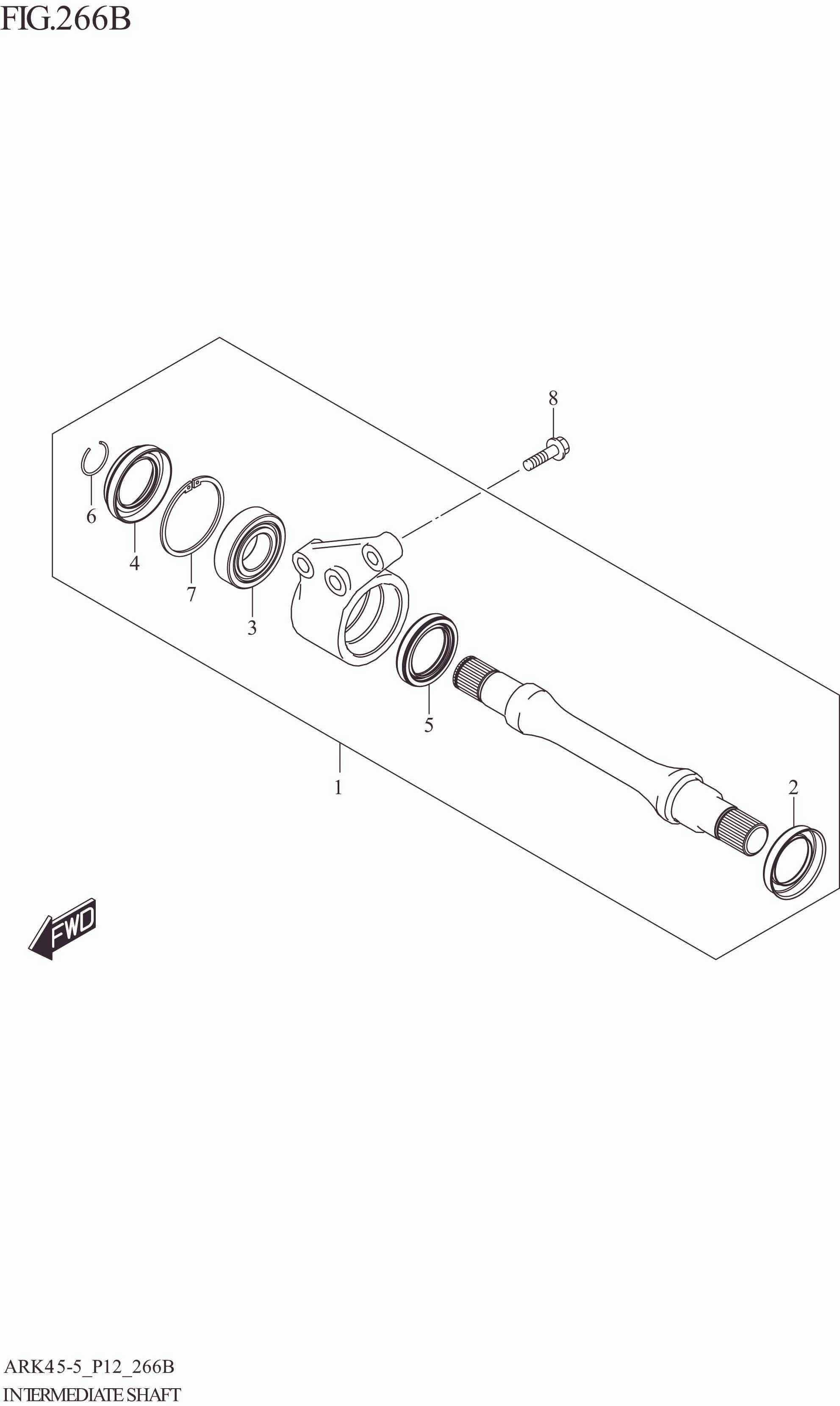 FIG. 266B INTERMEDIATE SHAFT (4AT)
