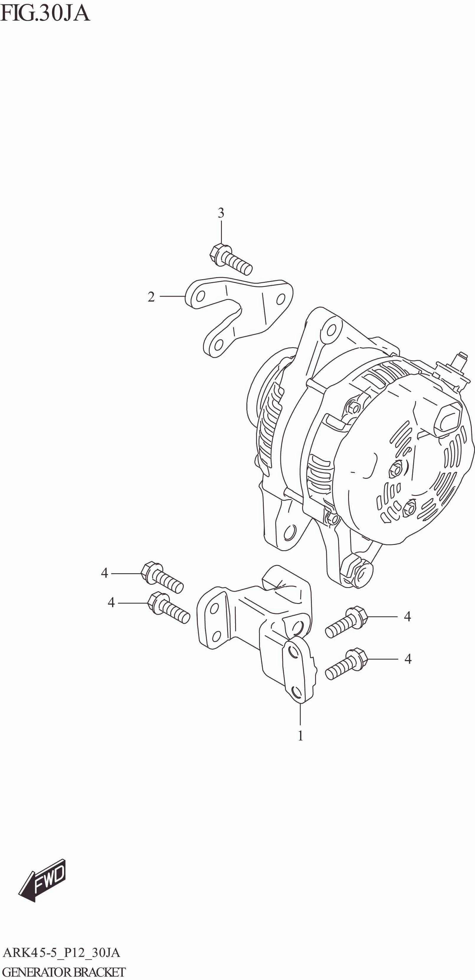 FIG. 30JA GENERATOR BRACKET (N_EASS)