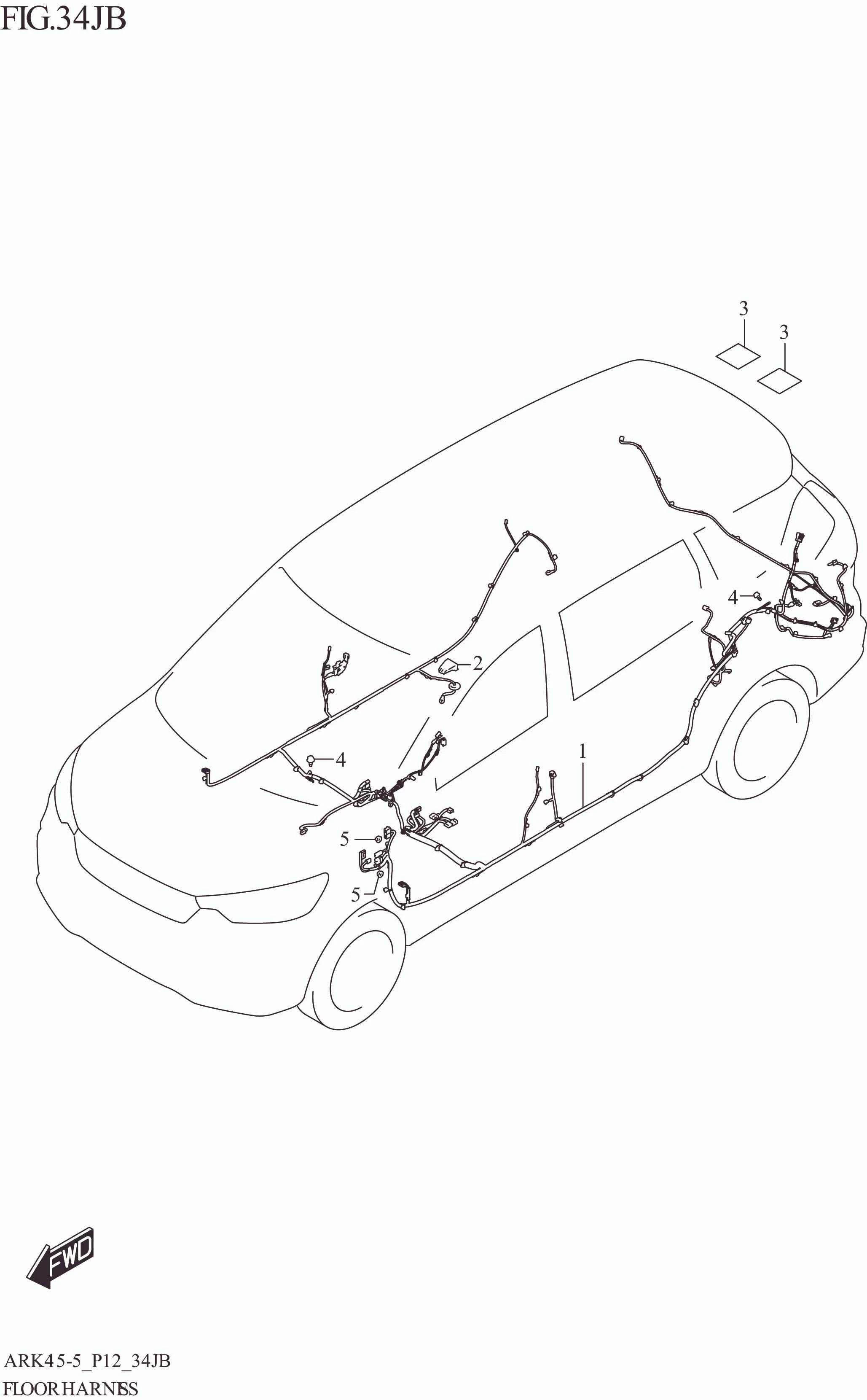 FIG. 34JB FLOOR HARNESS (GL:N_EASS)