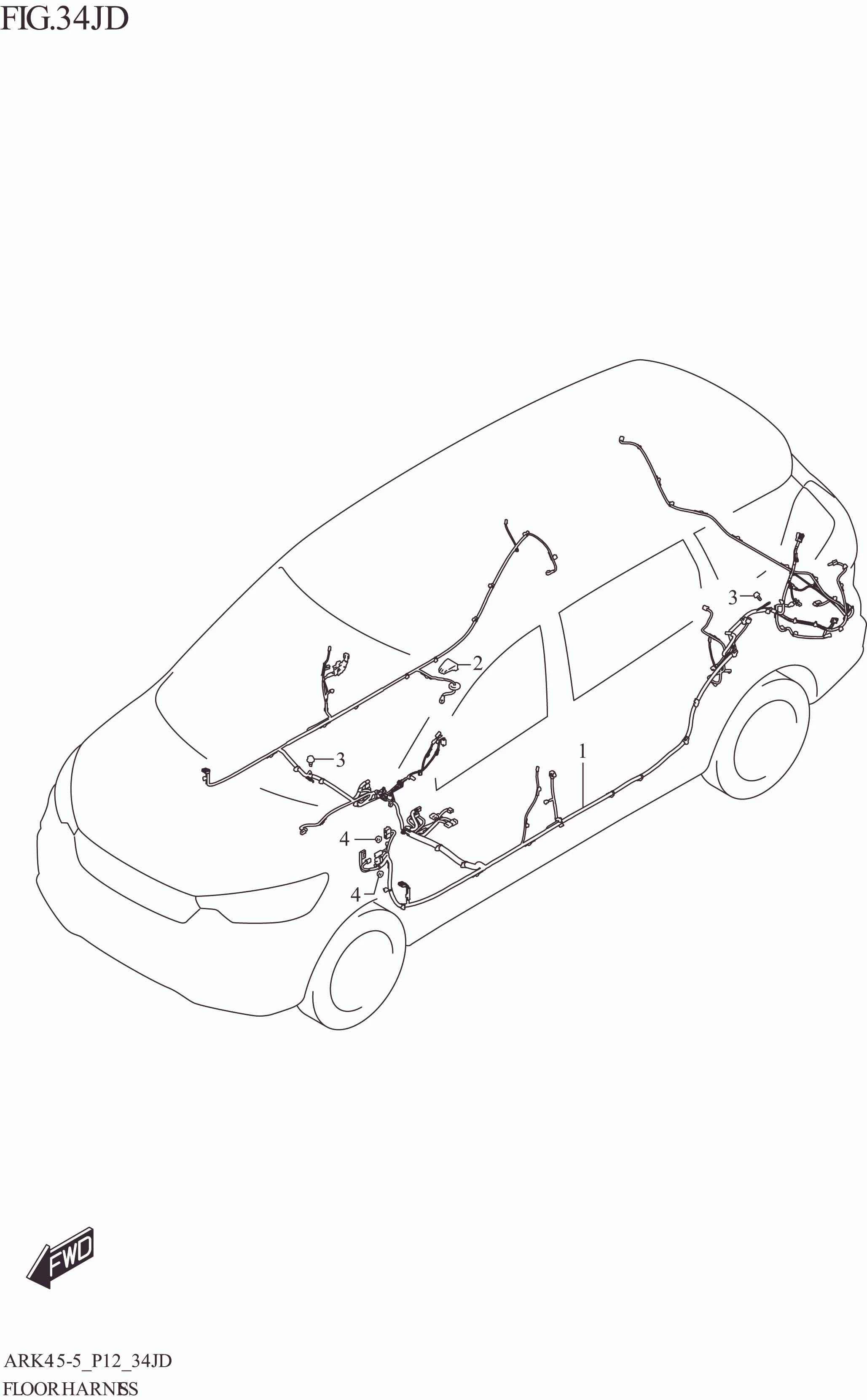 FIG. 34JD FLOOR HARNESS (W_EASS:XL7)