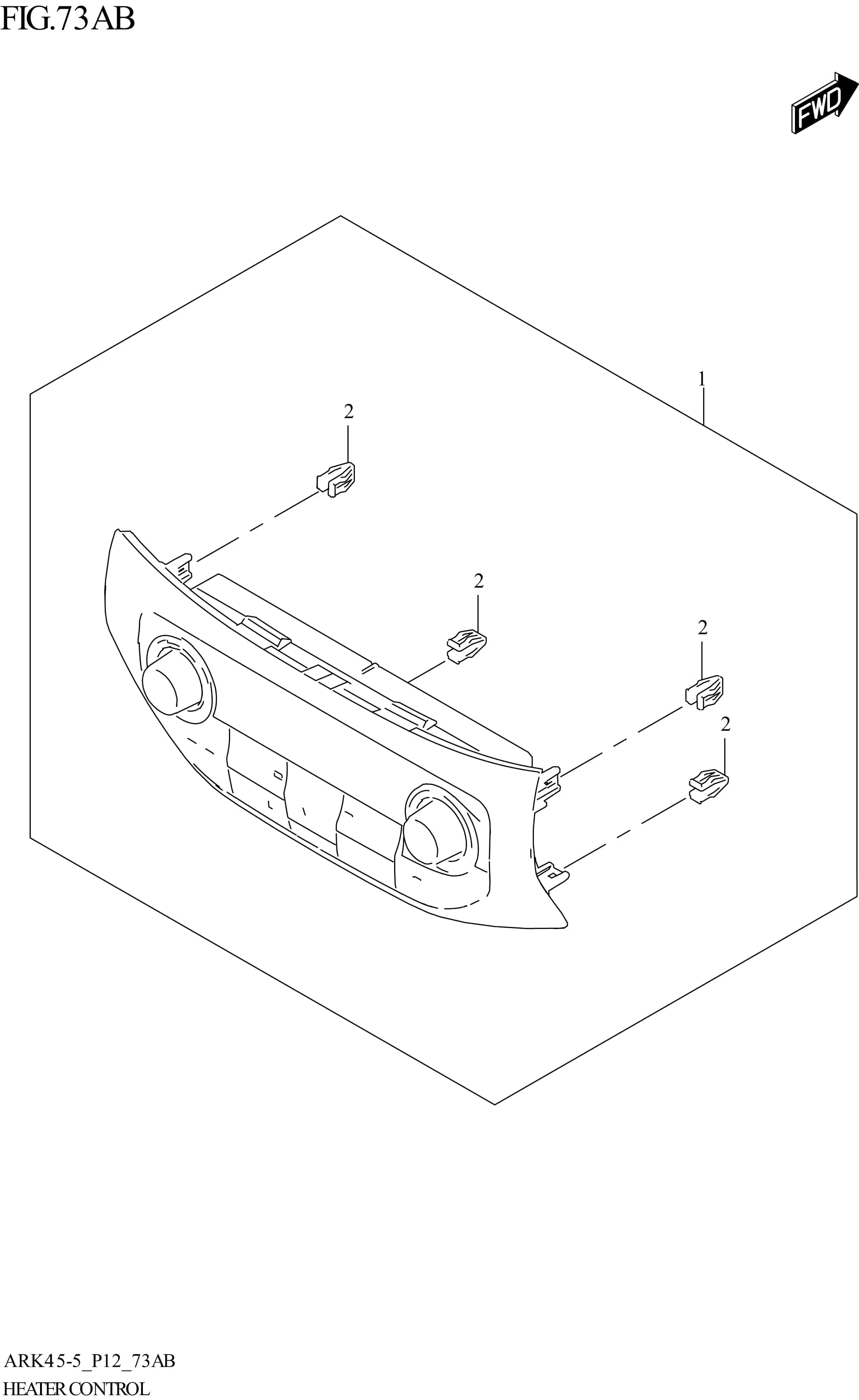 FIG. 73AB HEATER CONTROL (GL,GX)