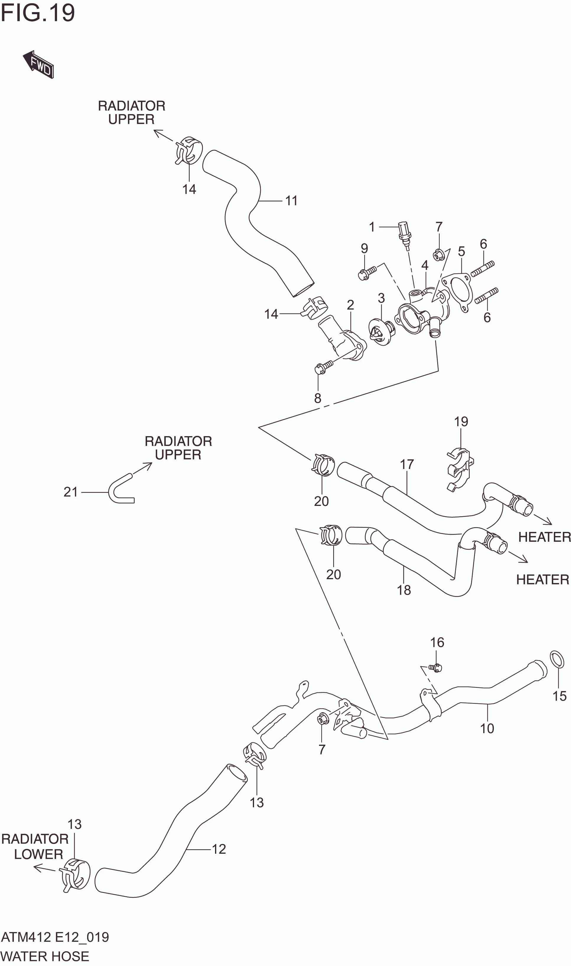 FIG. 19 WATER HOSE