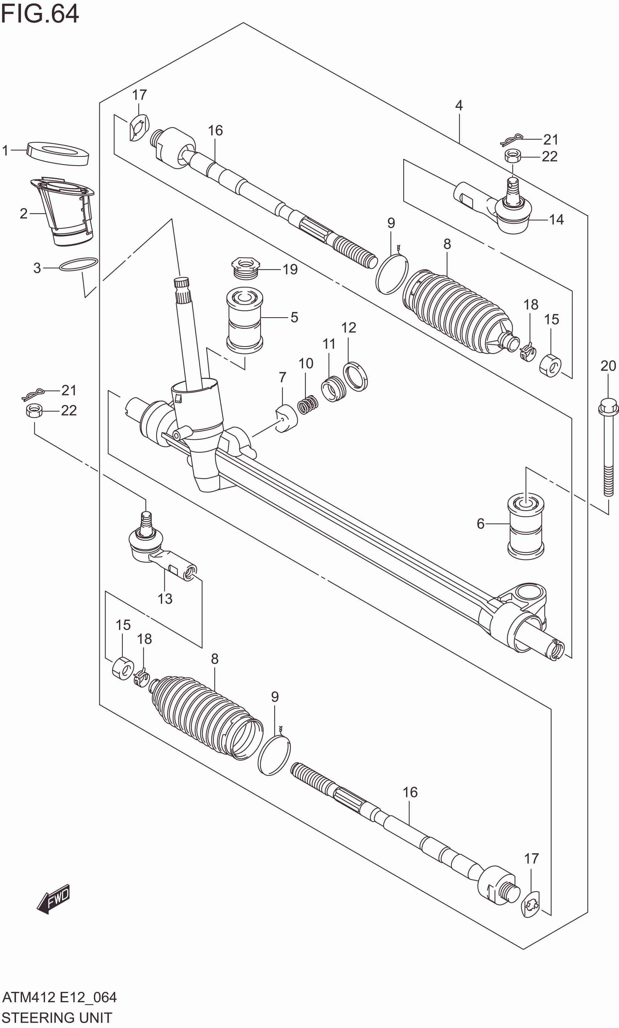 FIG. 64 STEERING UNIT