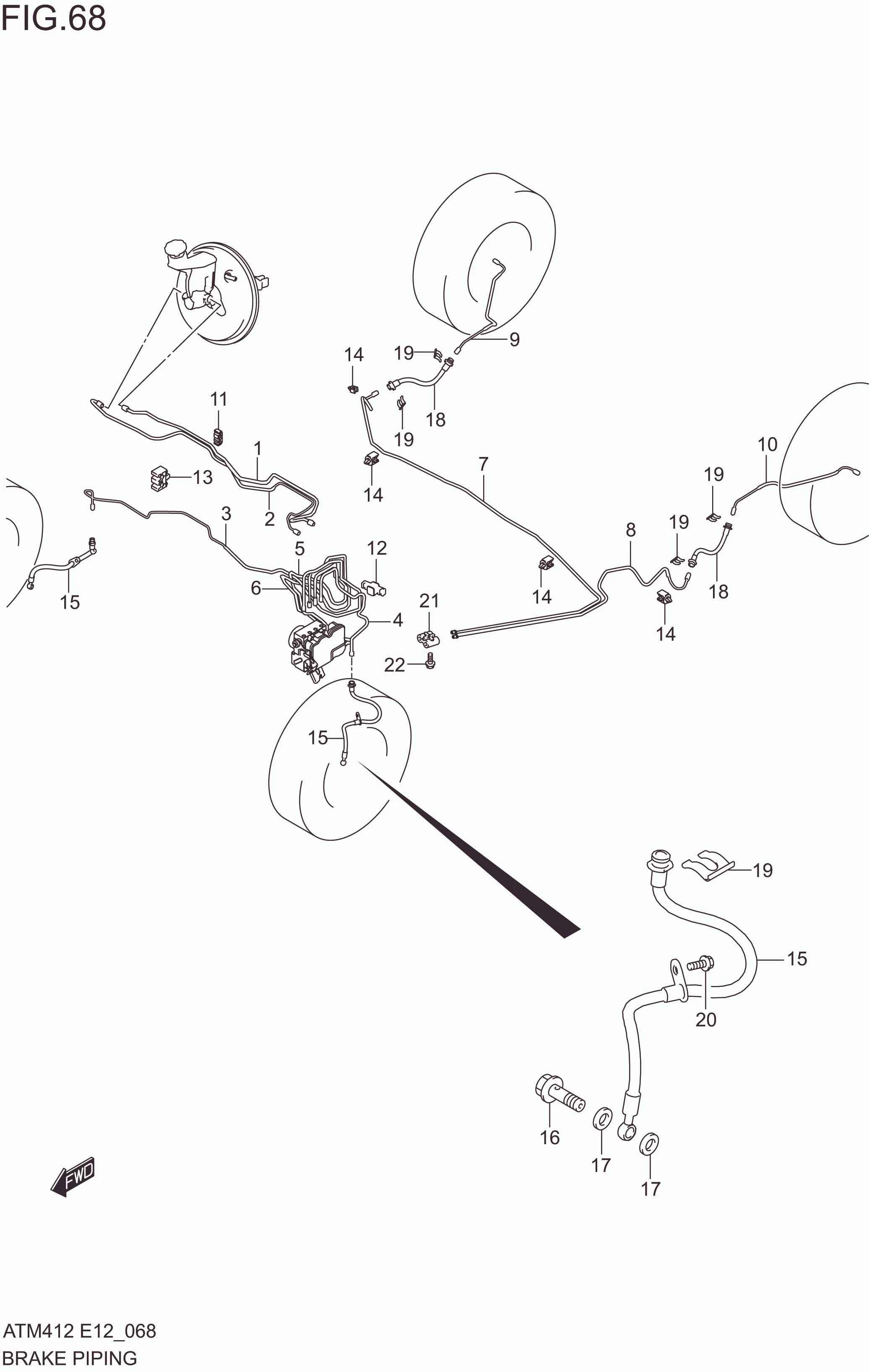 FIG. 68 BRAKE PIPING
