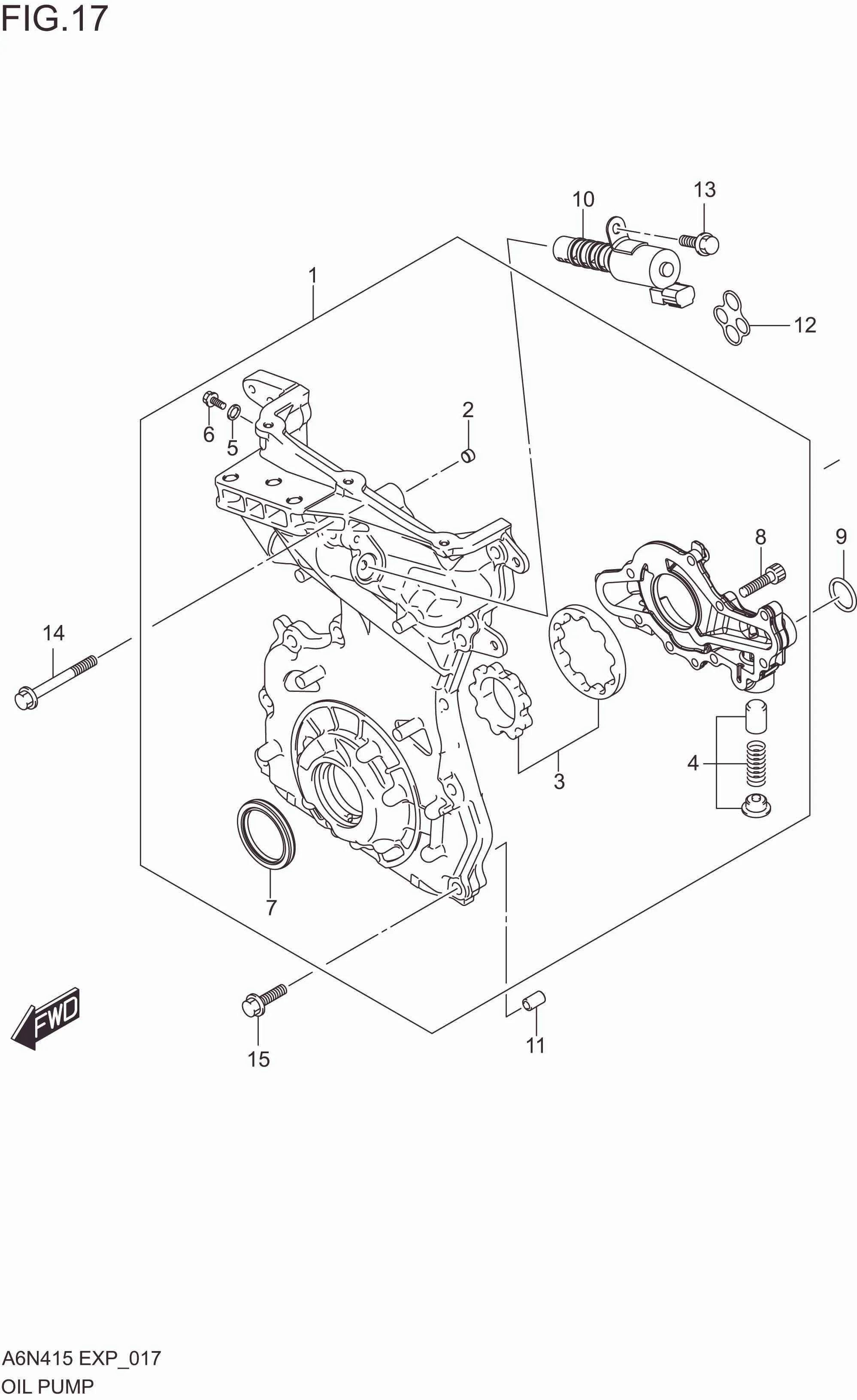 FIG. 017 OIL PUMP