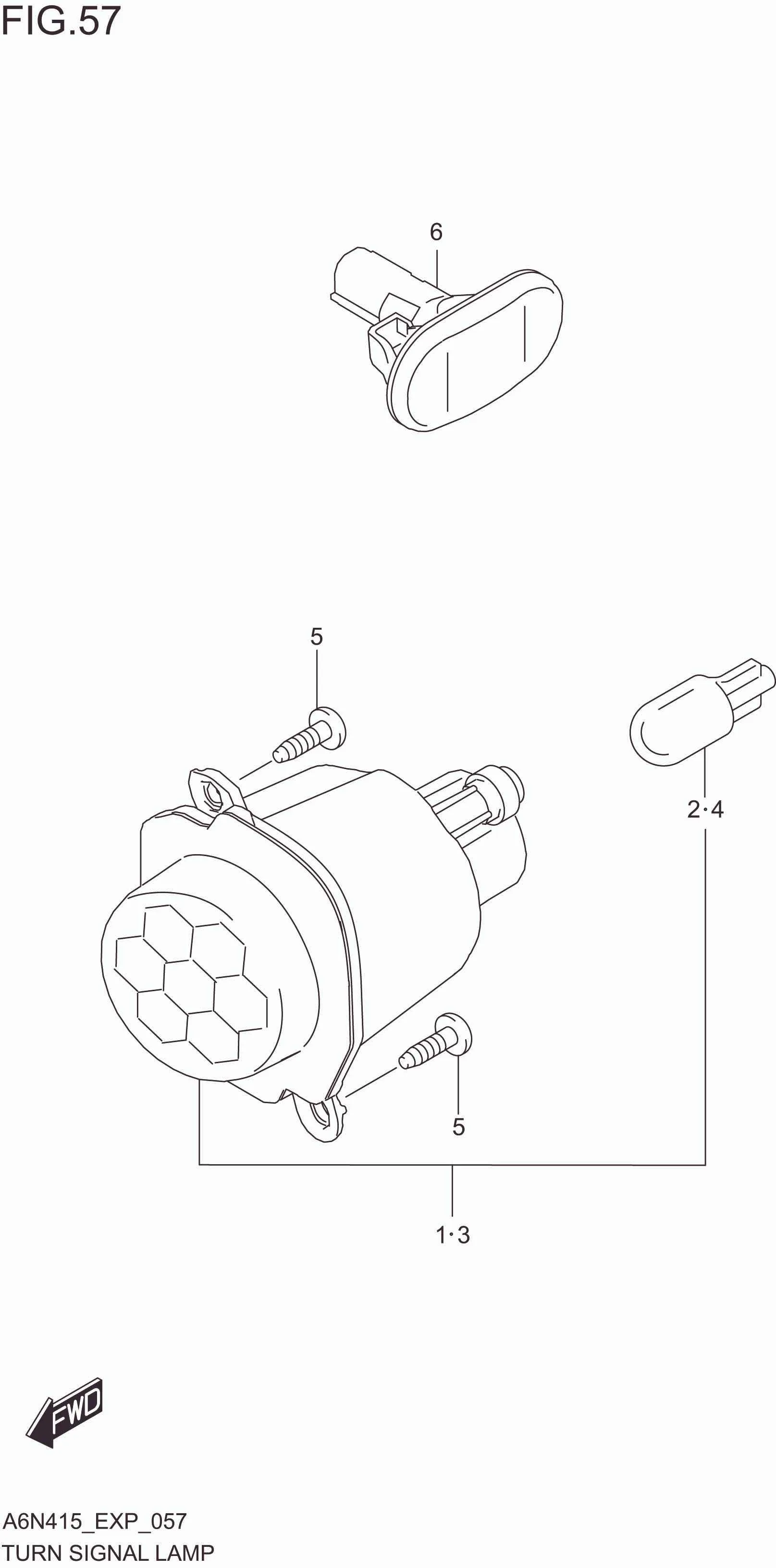 FIG. 057 TURN SIGNAL LAMP