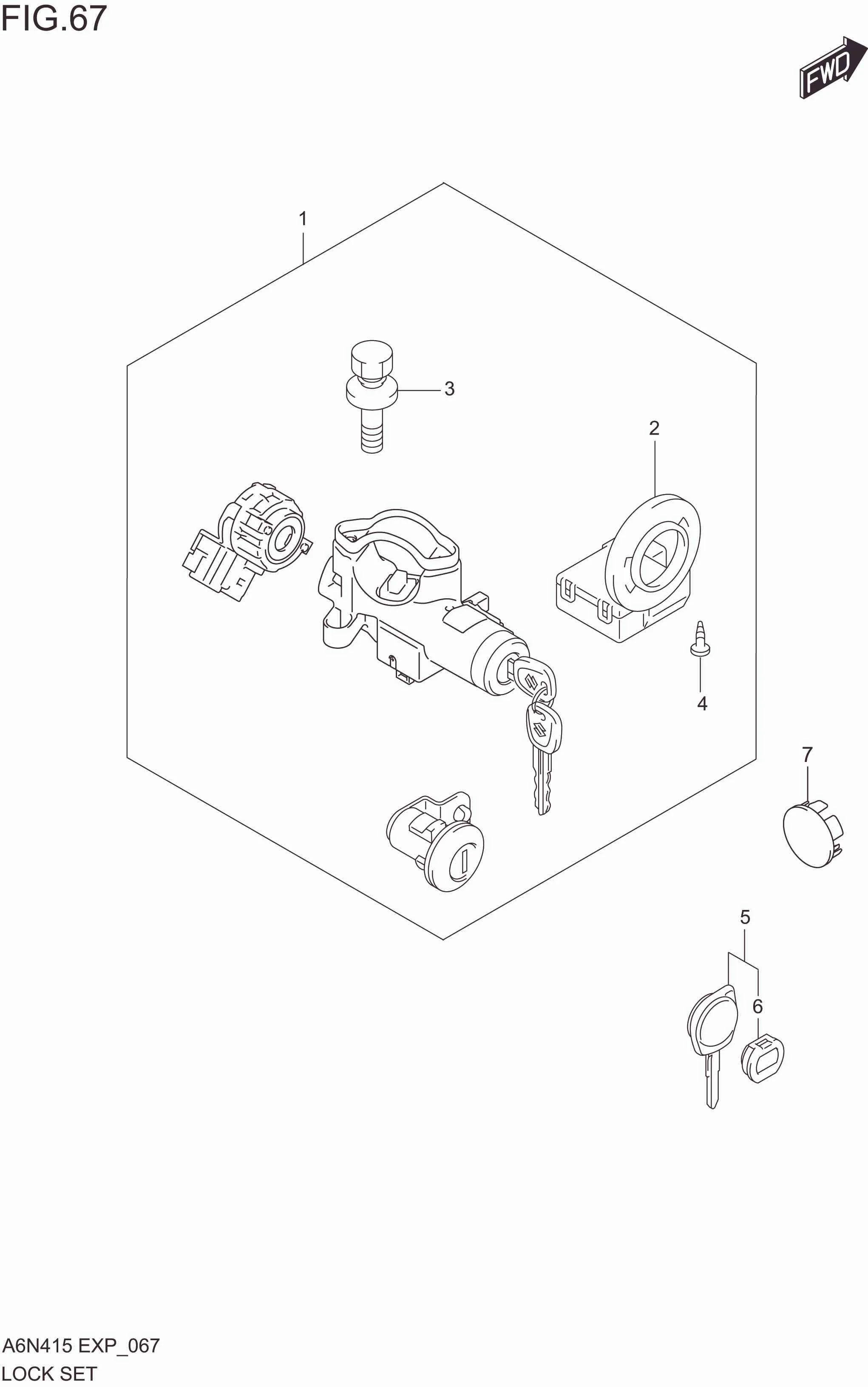 FIG. 067 LOCK SET