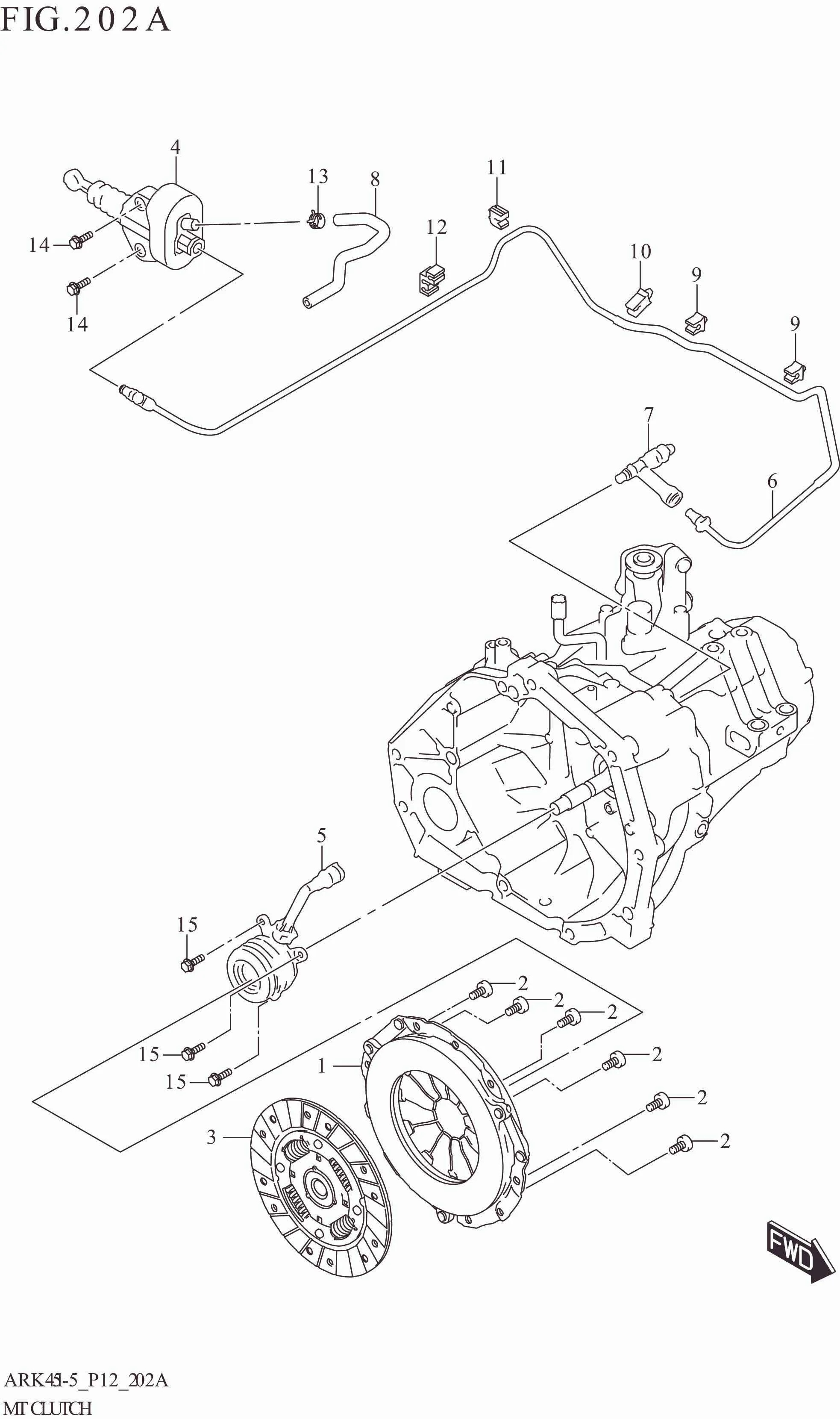 FIG. 202A MT CLUTCH (5MT)