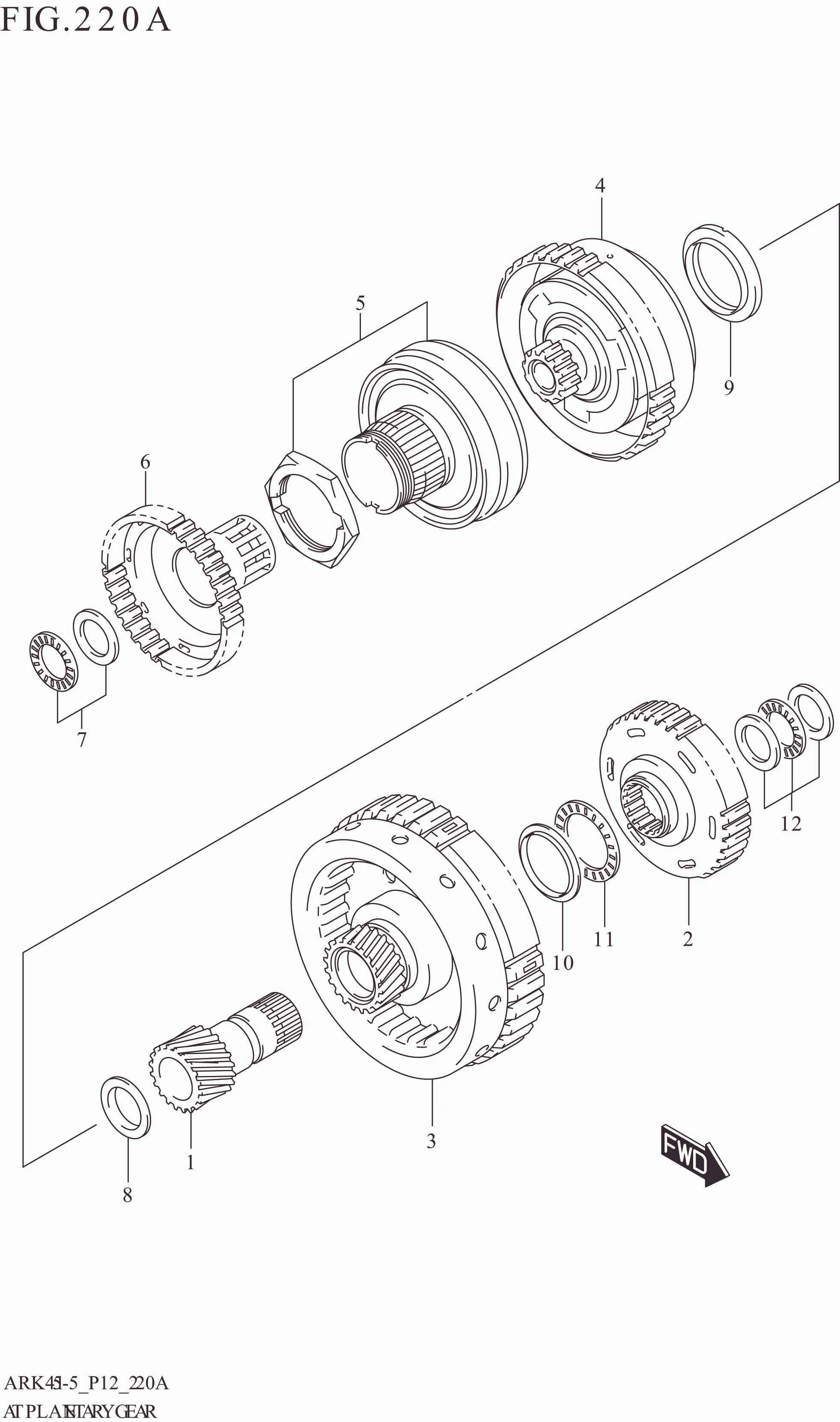 FIG. 220A AT PLANETARY GEAR (4AT)