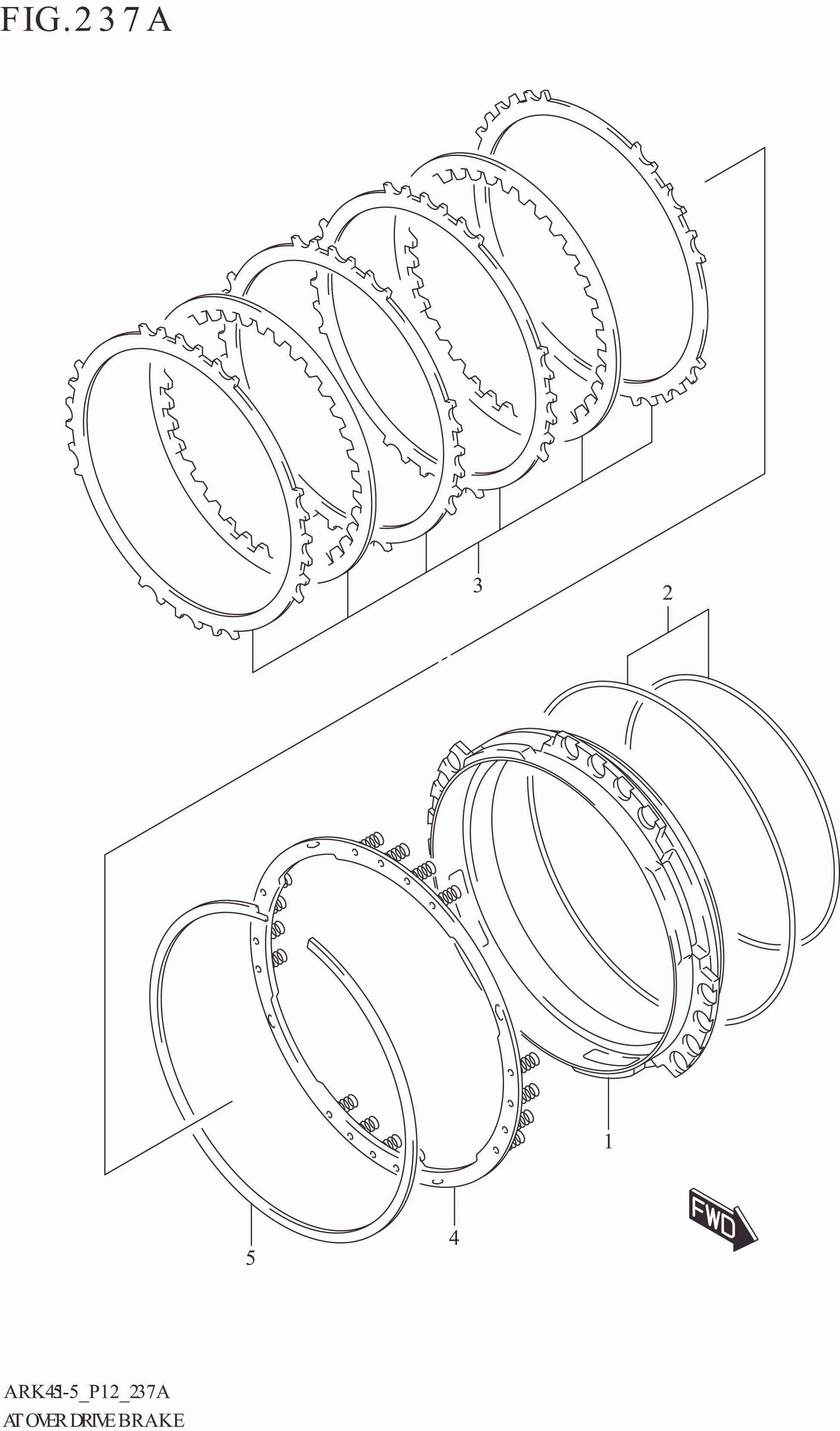 FIG. 237A AT OVER DRIVE BRAKE (4AT)