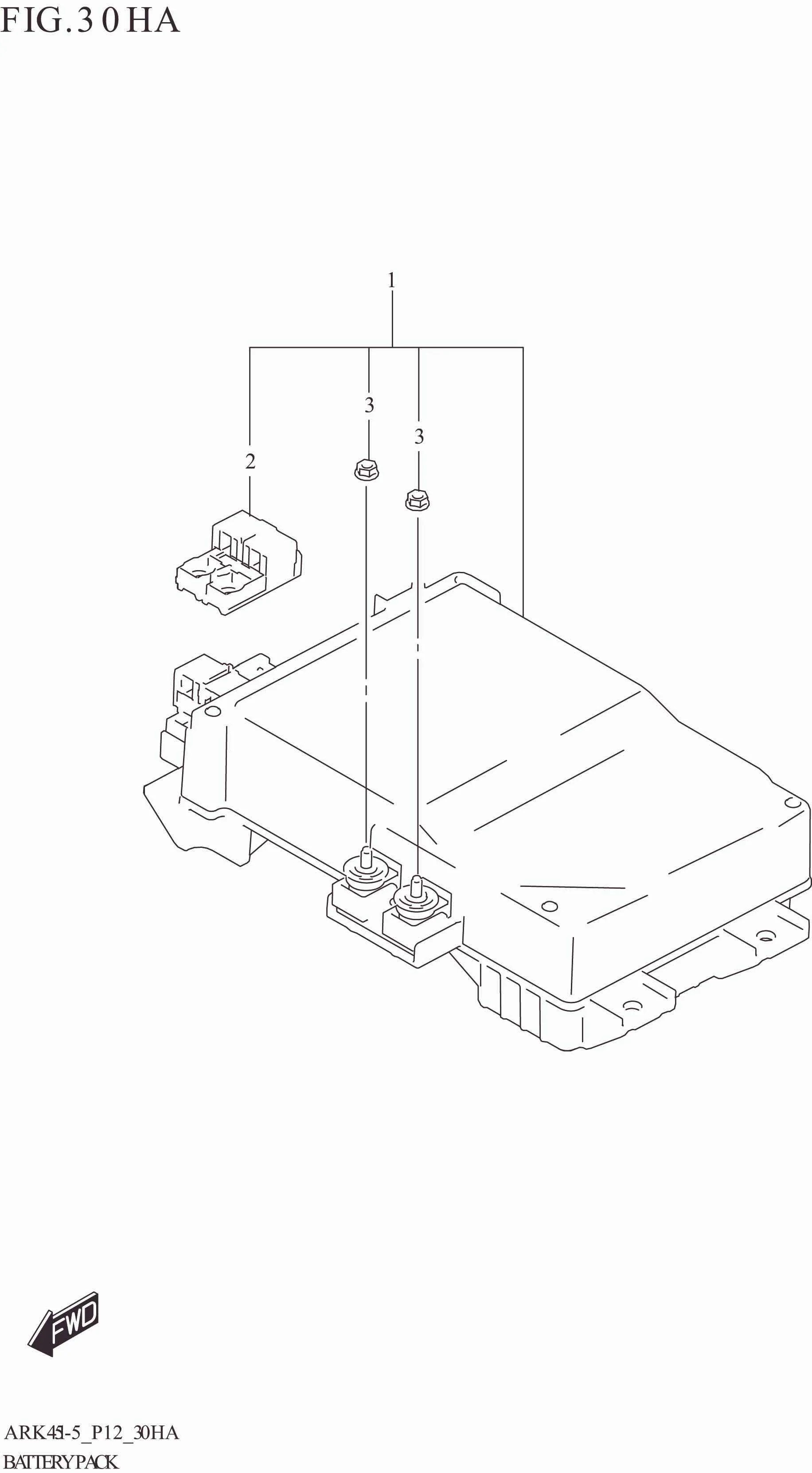 FIG. 30HA BATTERY PACK (W_EASS:ERTIGA)