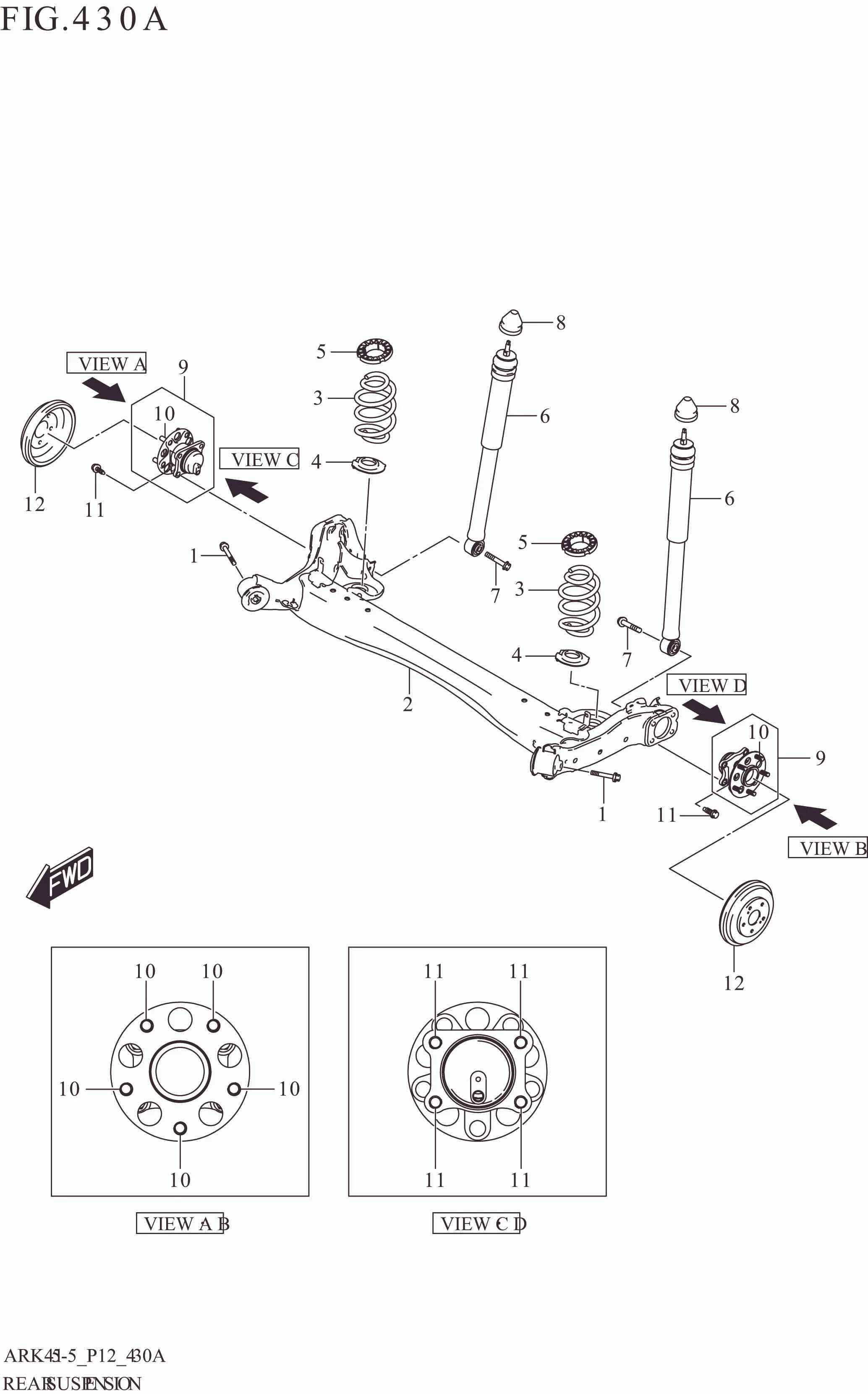 FIG. 430A REAR SUSPENSION
