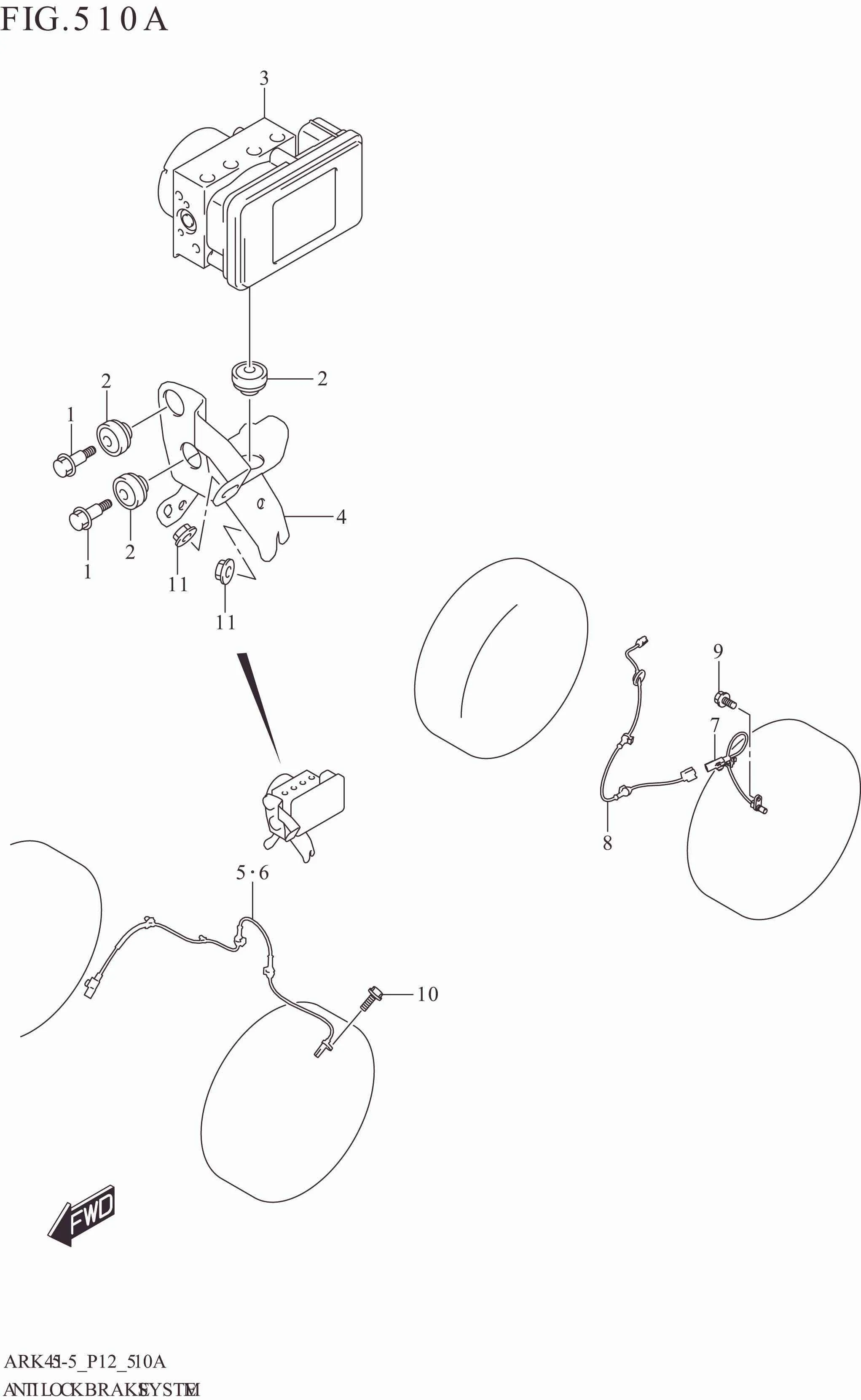 FIG. 510A ANTI LOCK BRAKE SYSTEM (N_ESP)