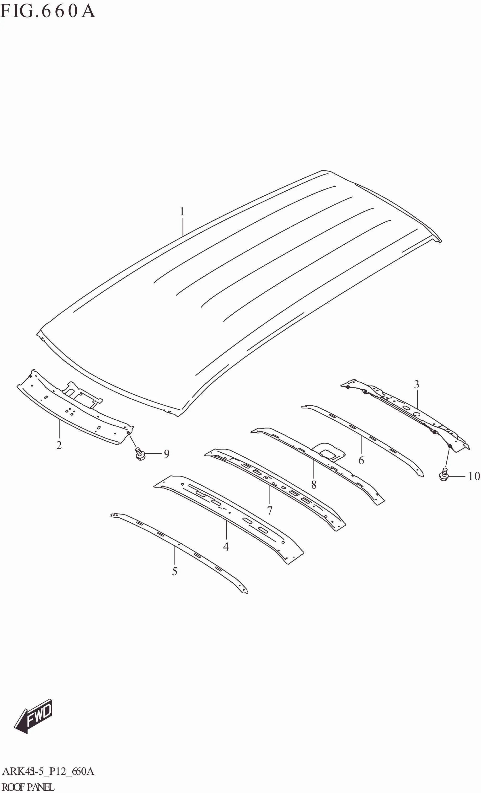 FIG. 660A ROOF PANEL (GA)