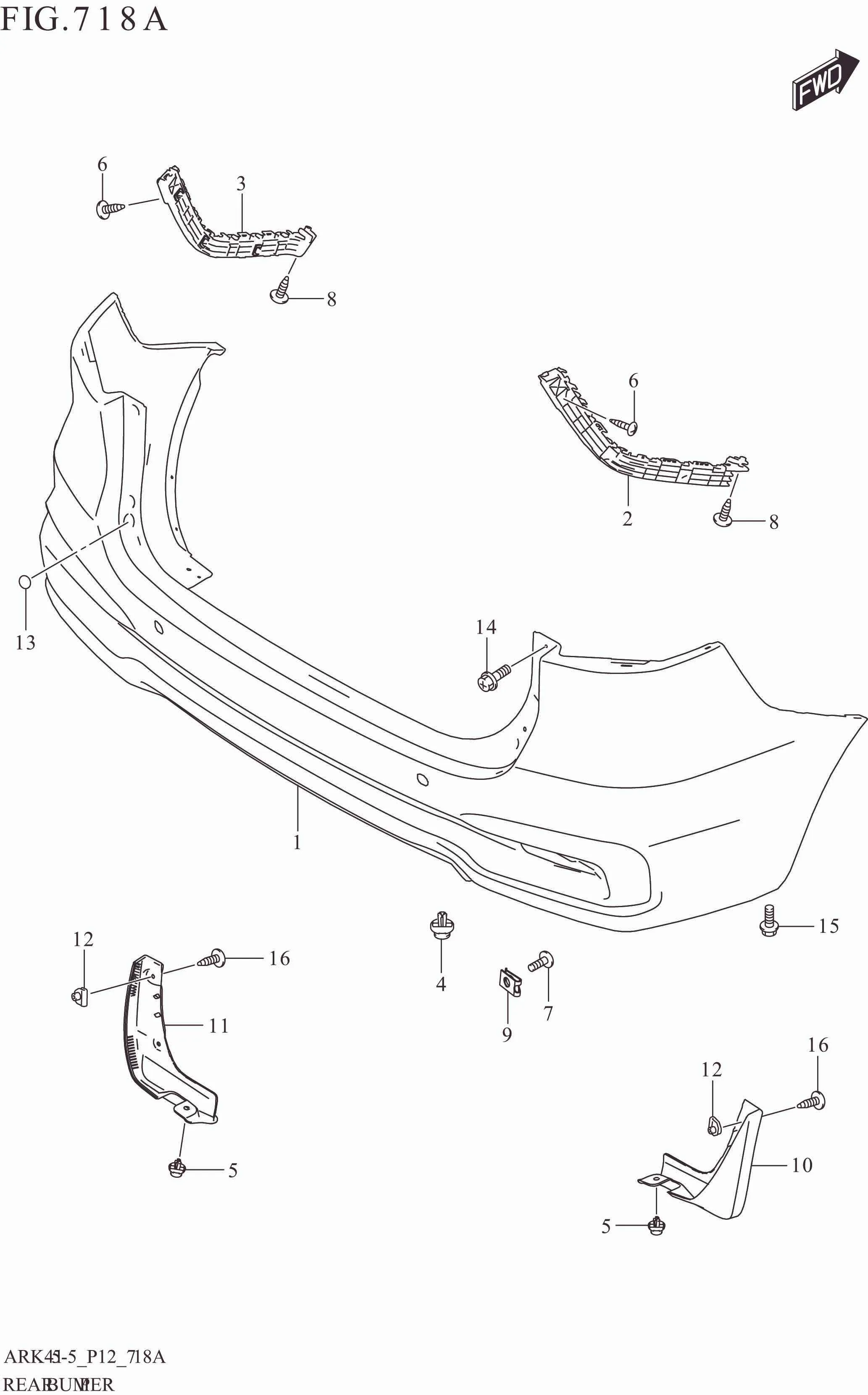 FIG. 718A REAR BUMPER (ERTIGA)
