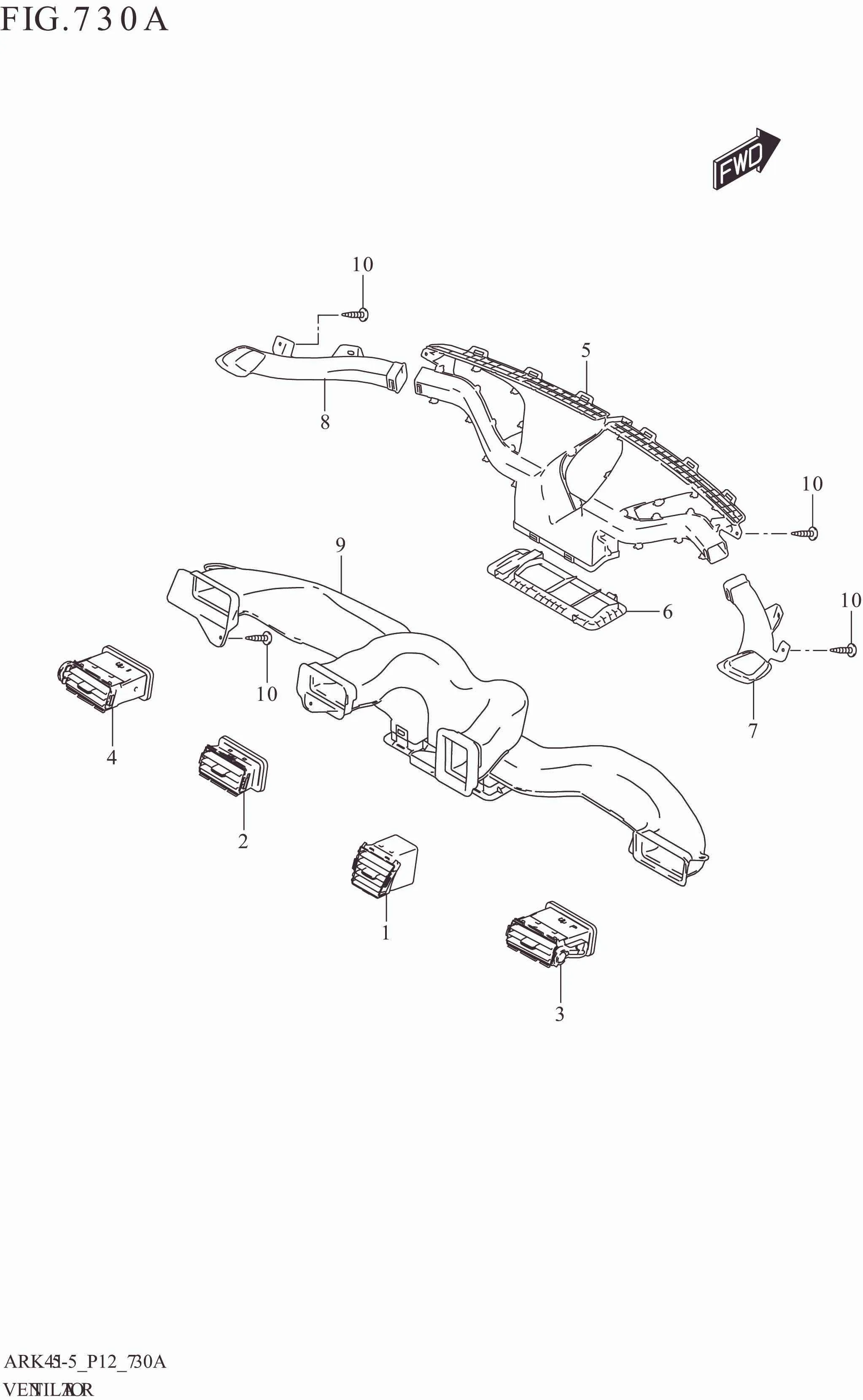 FIG. 730A VENTILATOR (GA,GL)