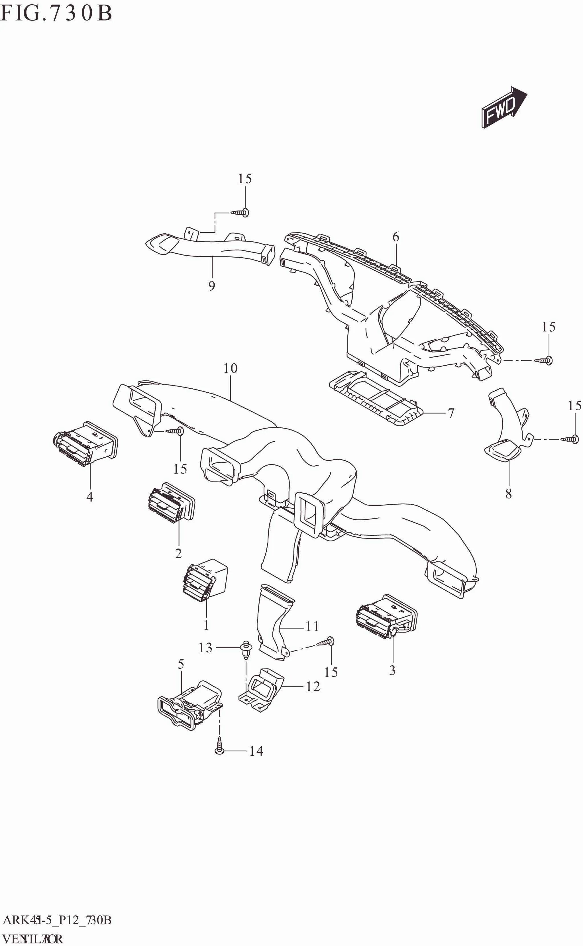 FIG. 730B VENTILATOR (GX,CRUISE)