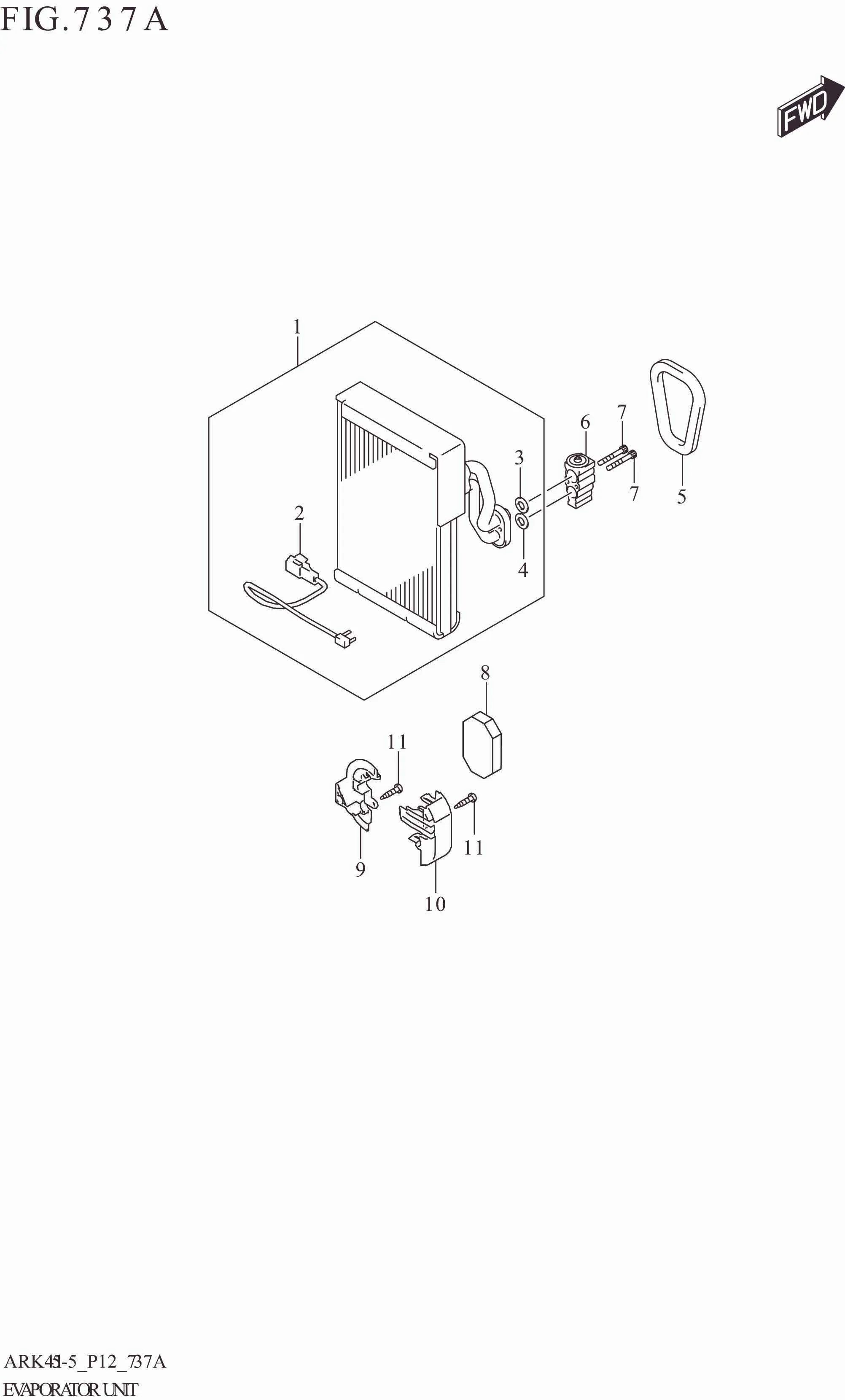 FIG. 737A EVAPORATOR UNIT (GA,GL)