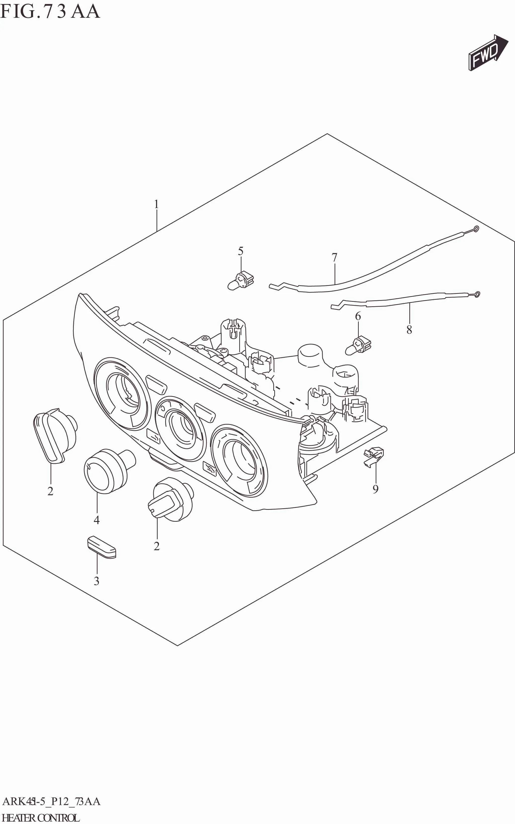FIG. 73AA HEATER CONTROL (GA)
