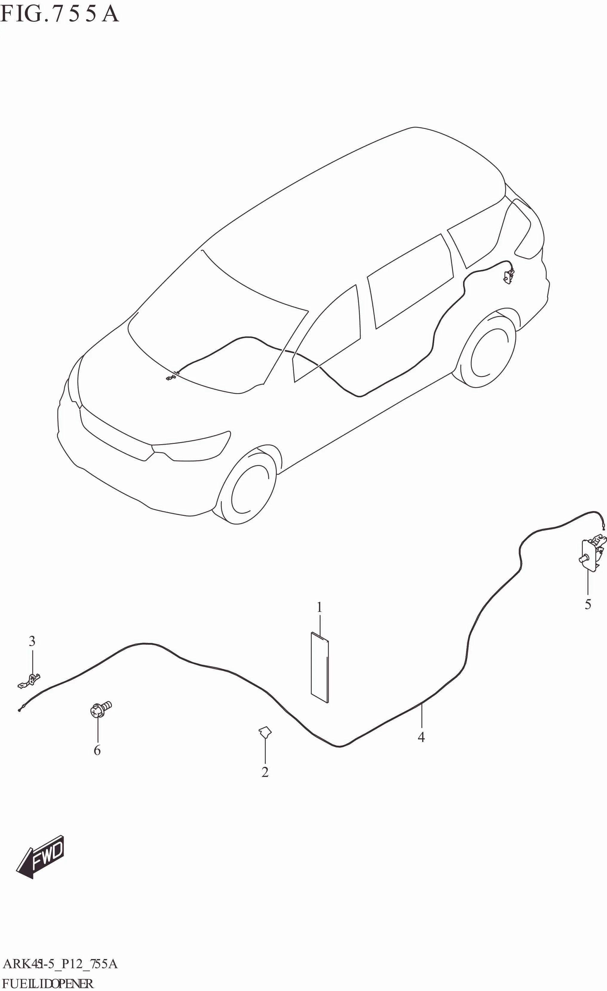 FIG. 755A FUEL LID OPENER