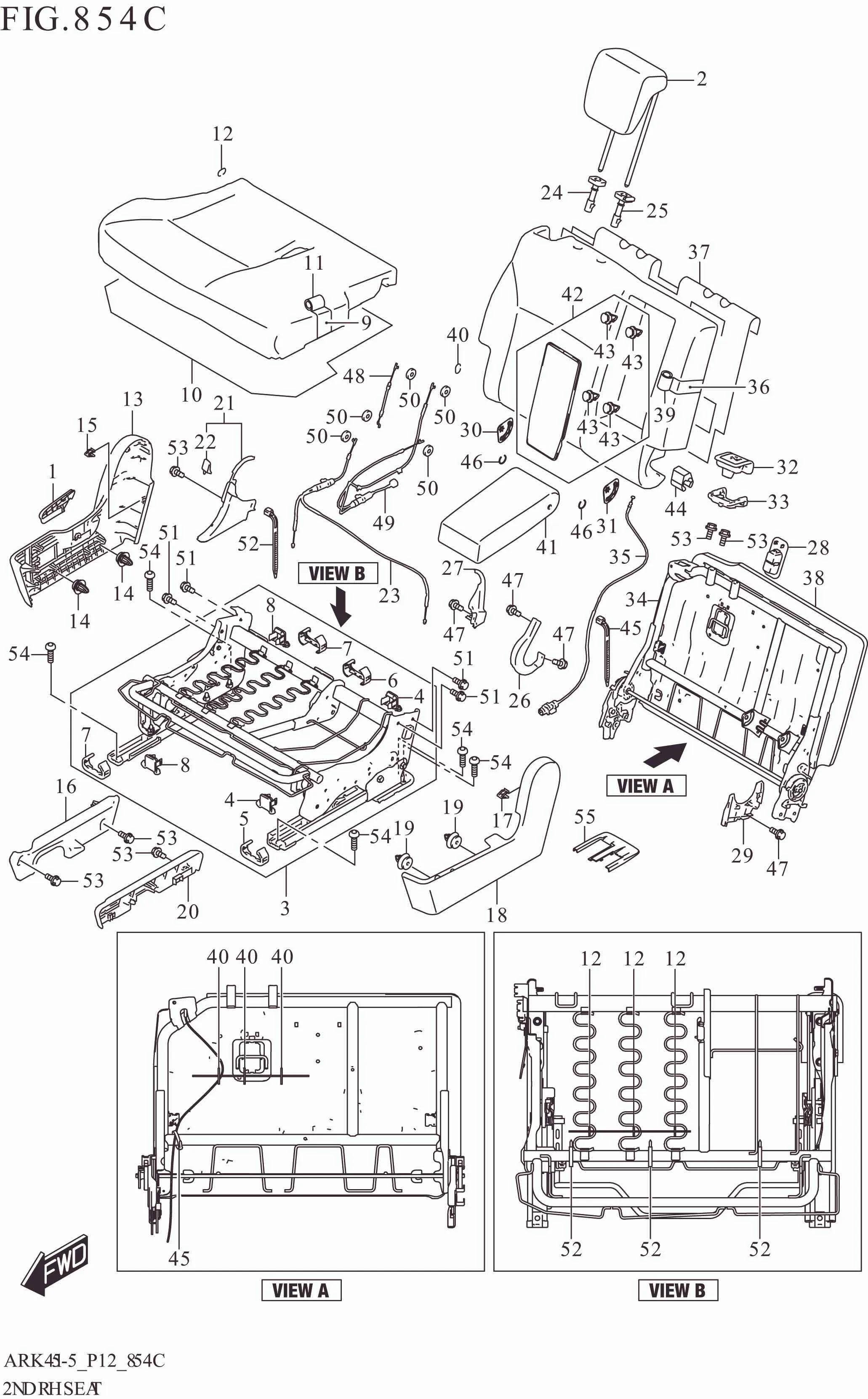 FIG. 854C 2ND RH SEAT (ERTIGA:CRUISE)