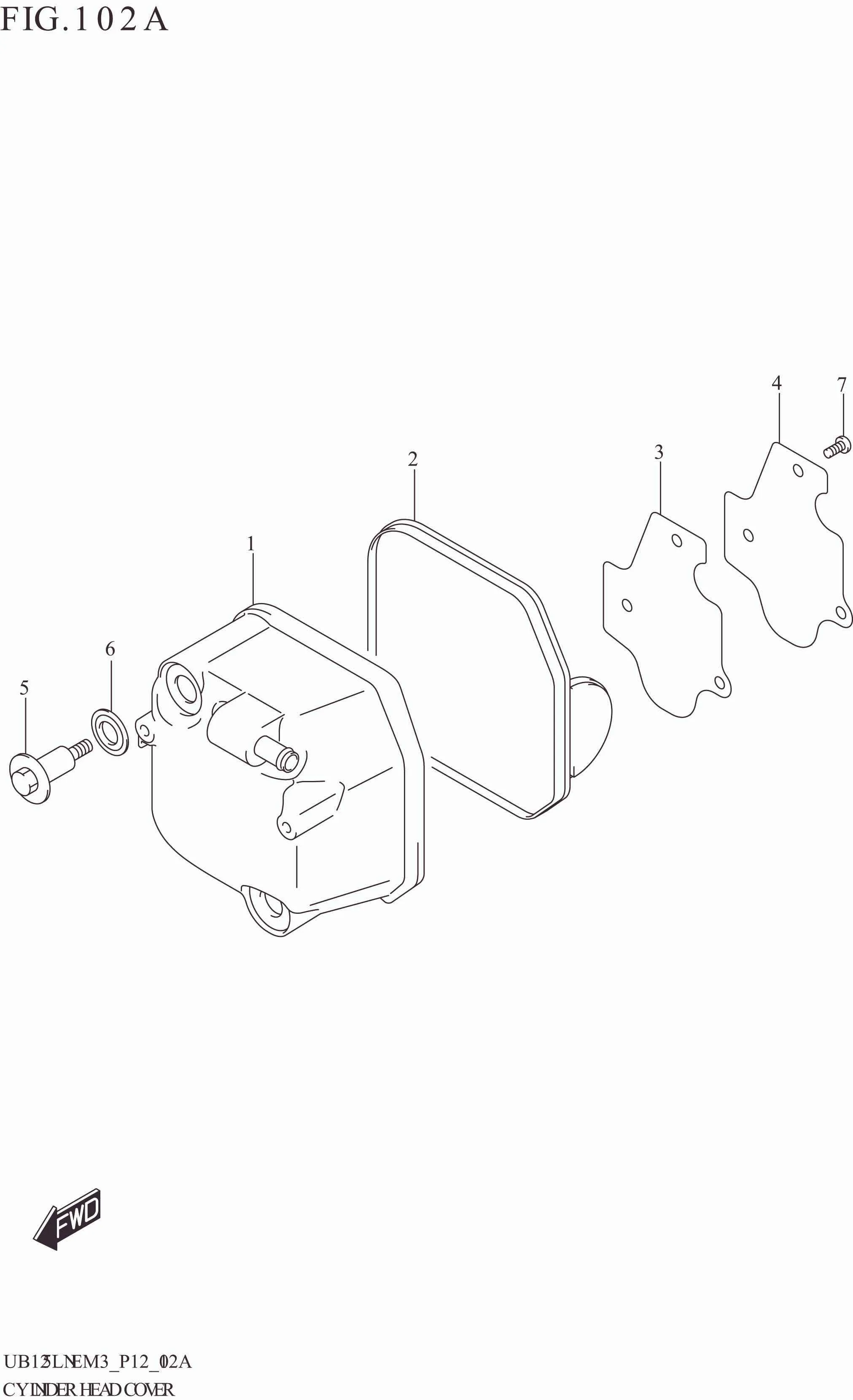 FIG. 102A CYLINDER HEAD COVER