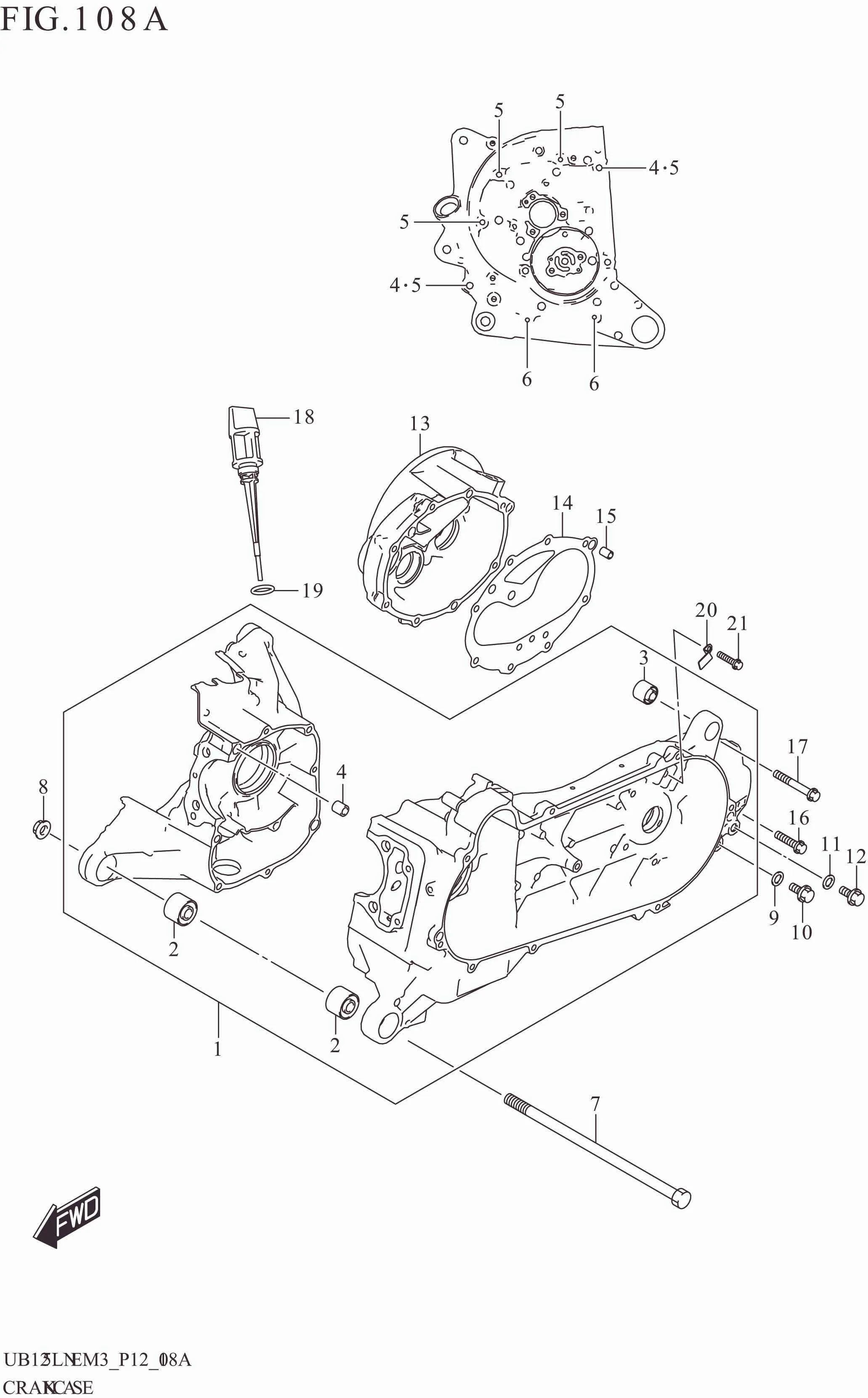 FIG. 108A CRANKCASE
