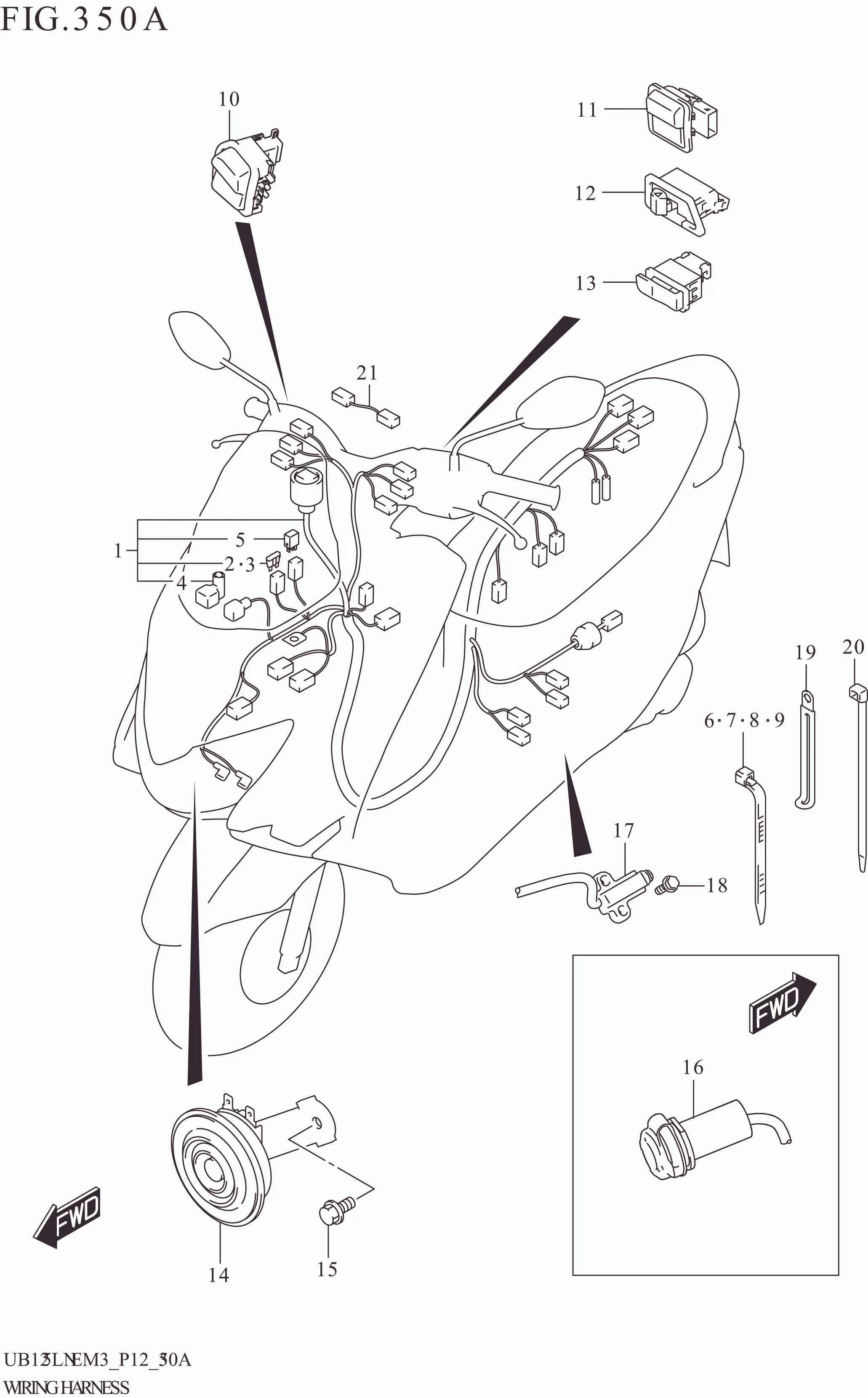 FIG. 350A WIRINGHARNESS