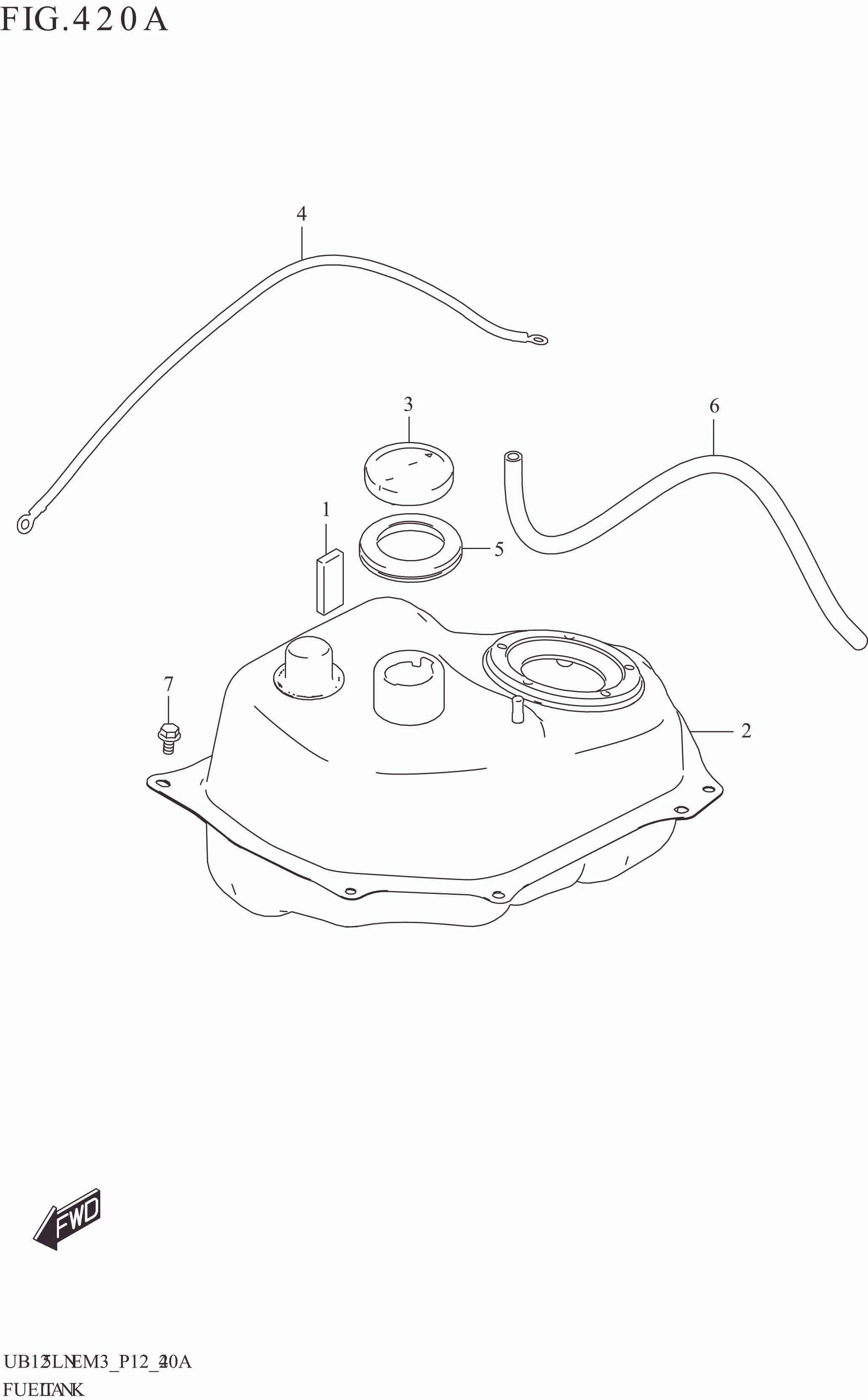 FIG. 420A FUEL TANK