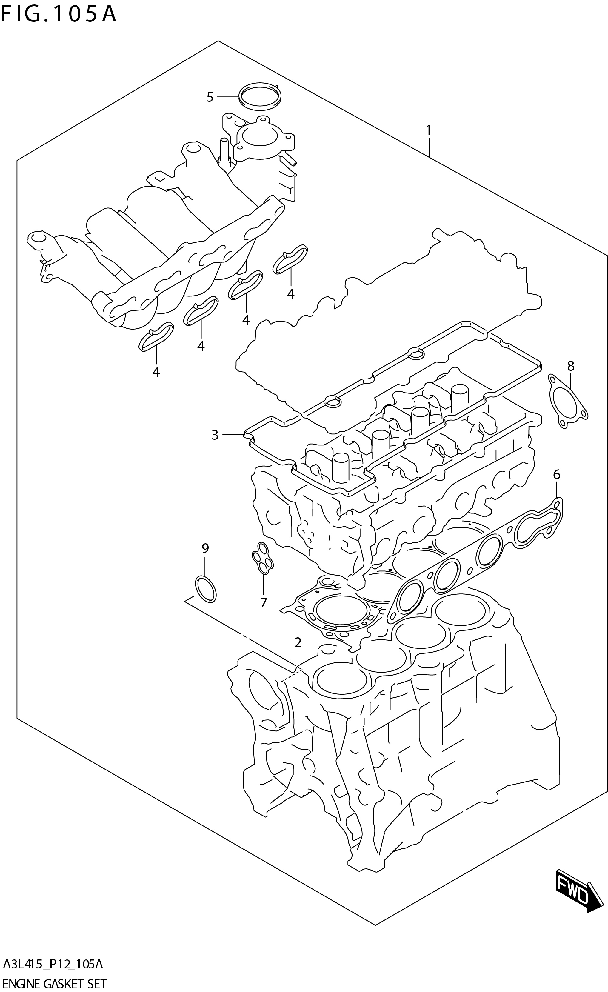 FIG. 105A ENGINEER HEAD COVER 