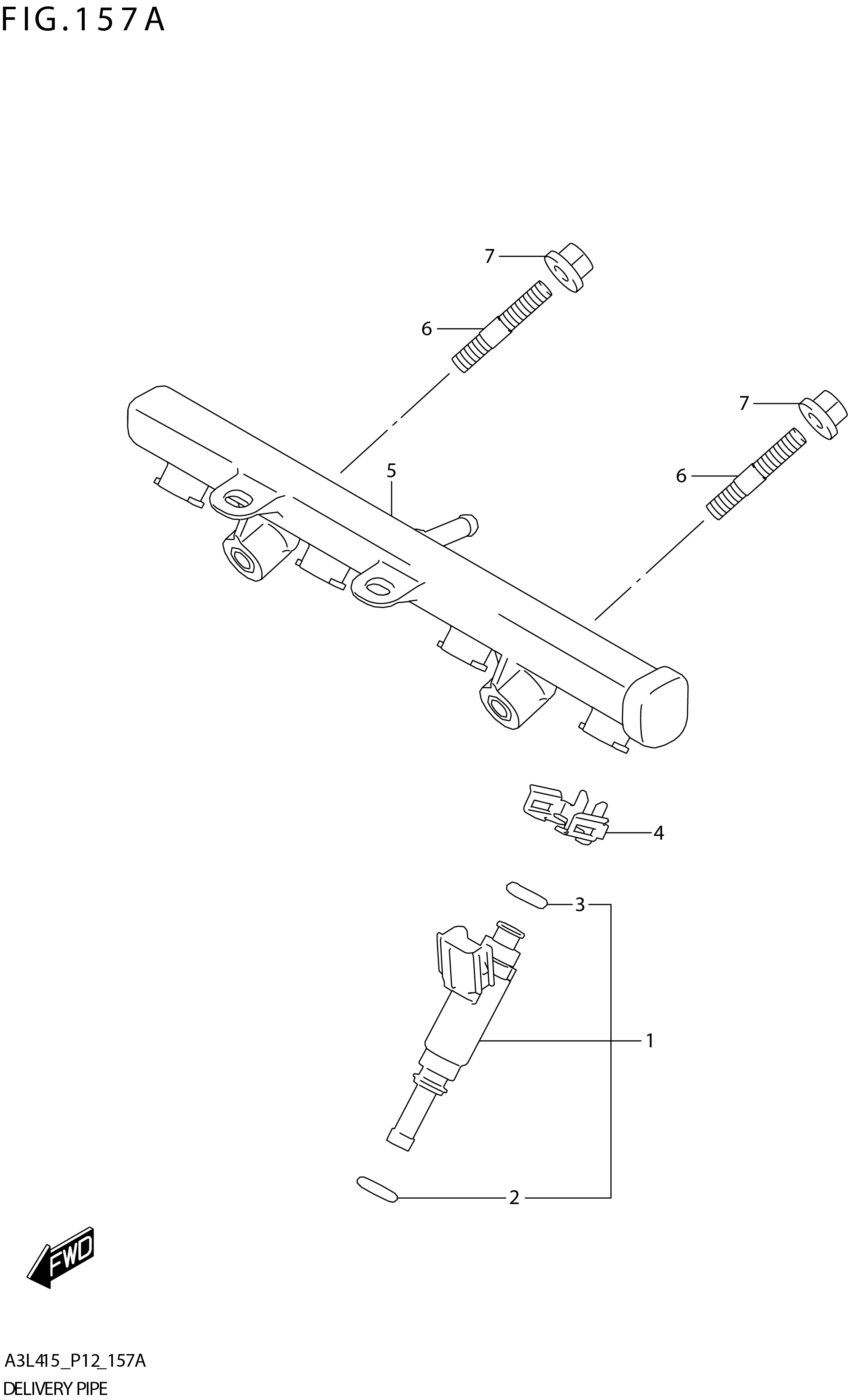 FIG. 157A DELIVERY PIPE (K15B)