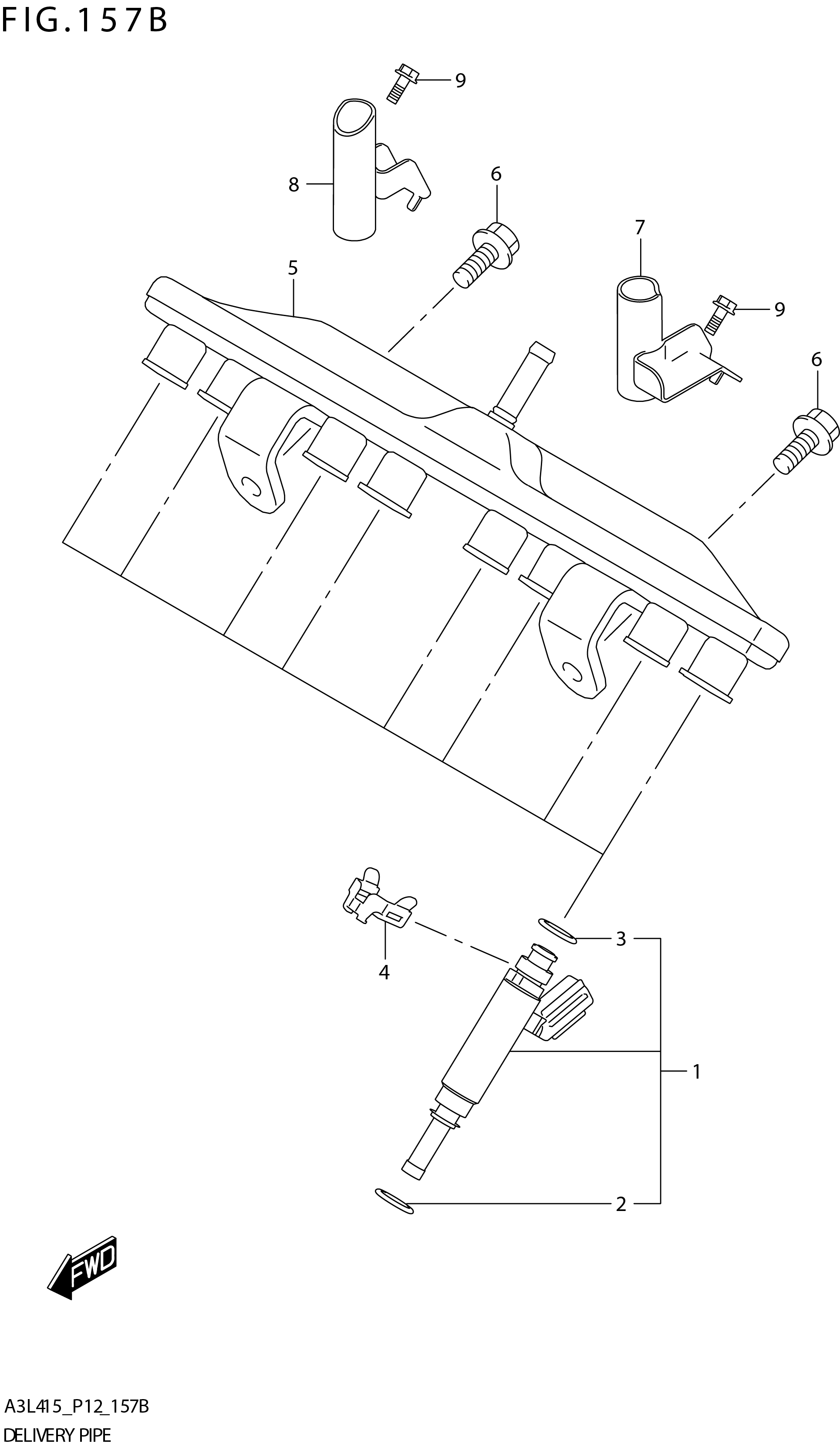 FIG. 157B DELIVERY PIPE (K15C) 