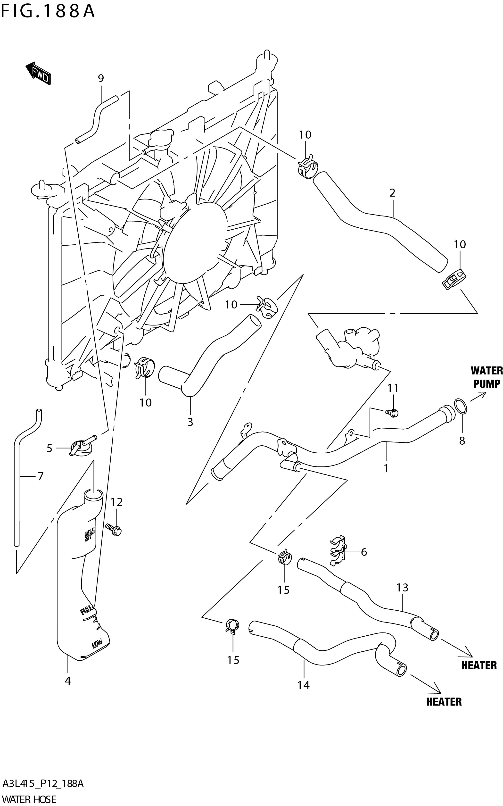 FIG. 188A WATER HOSE (K15B) 