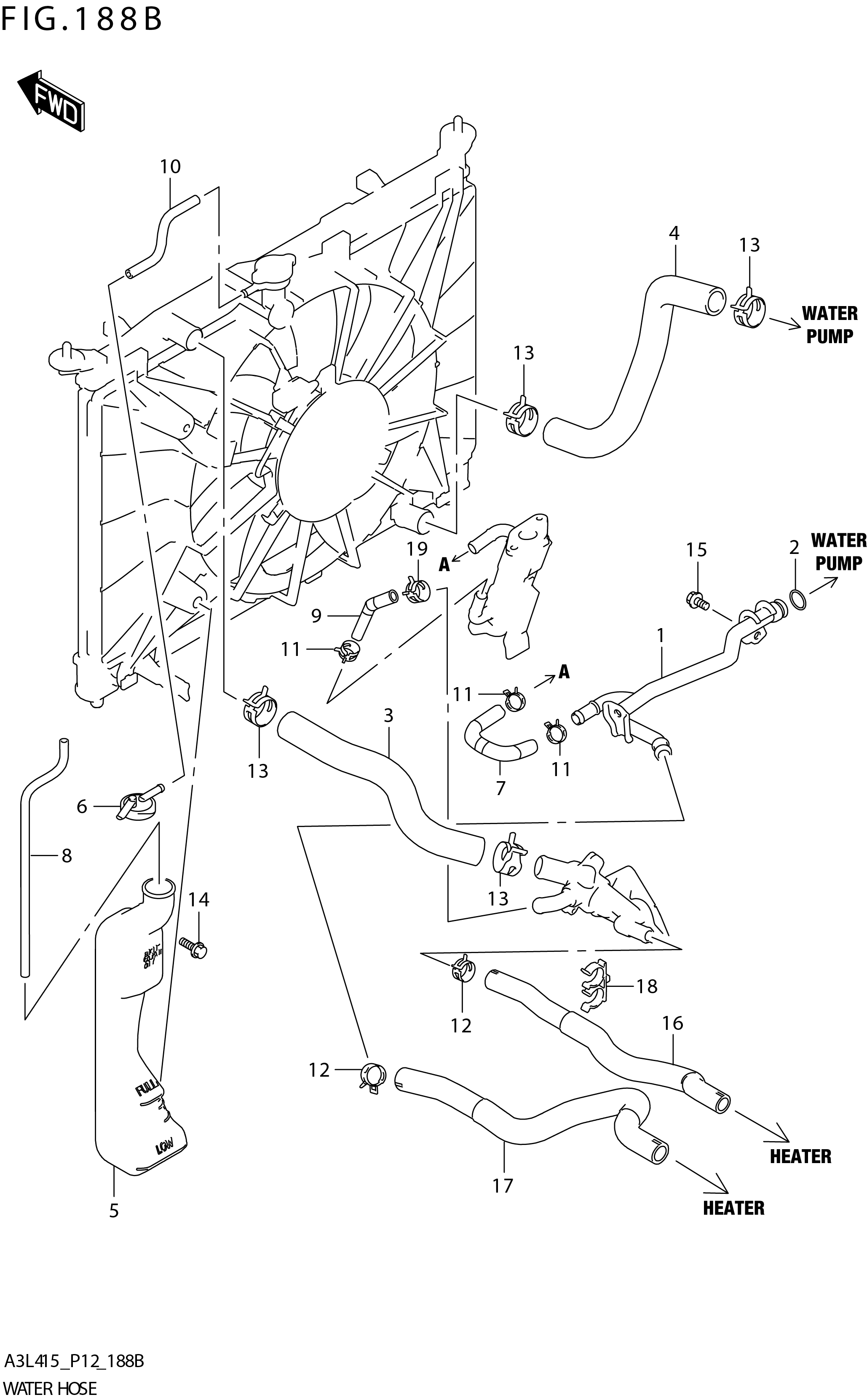 FIG. 188B WATER HOSE (K15C)