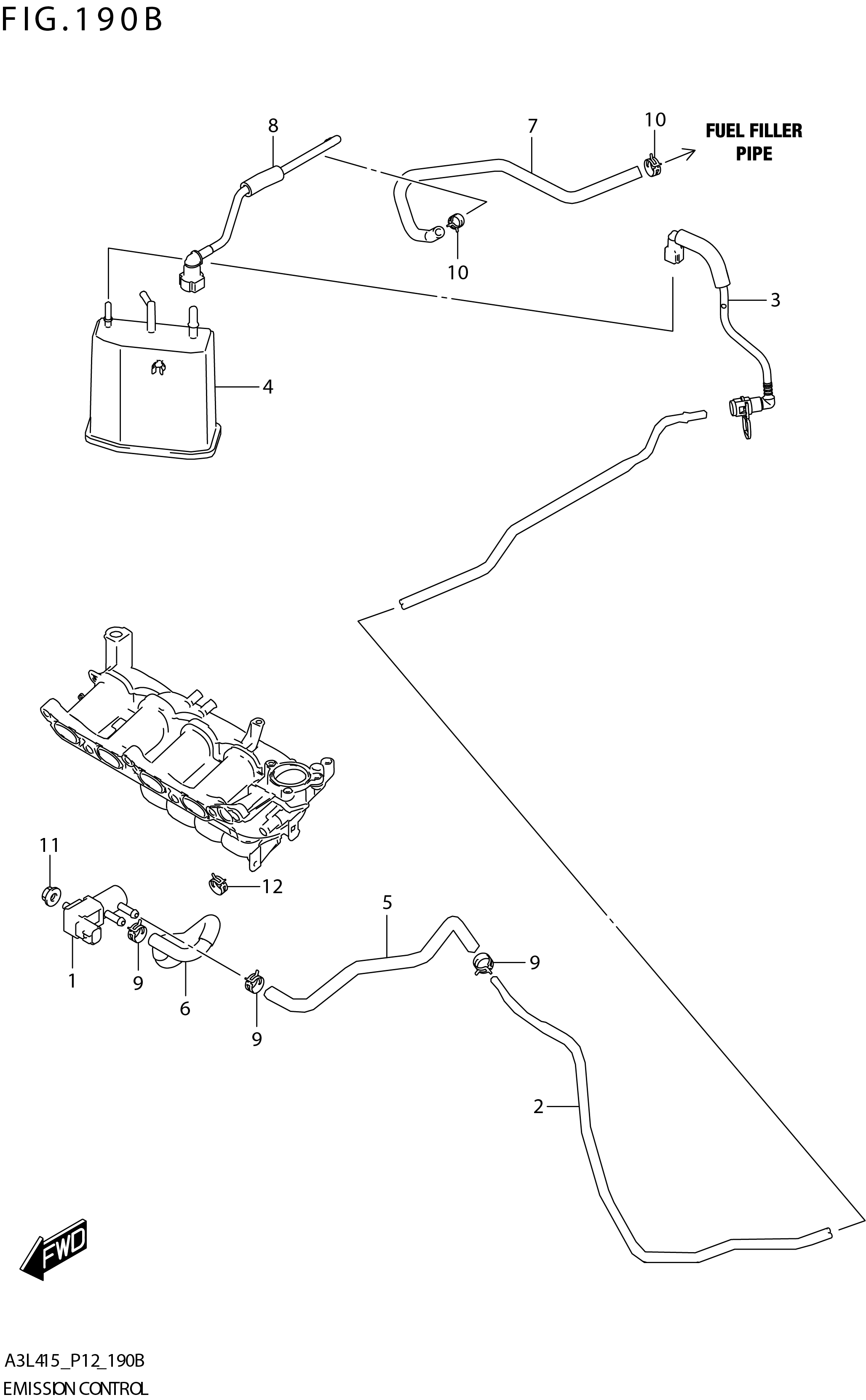 FIG. 190B EMISSION CONTROL (K15C)