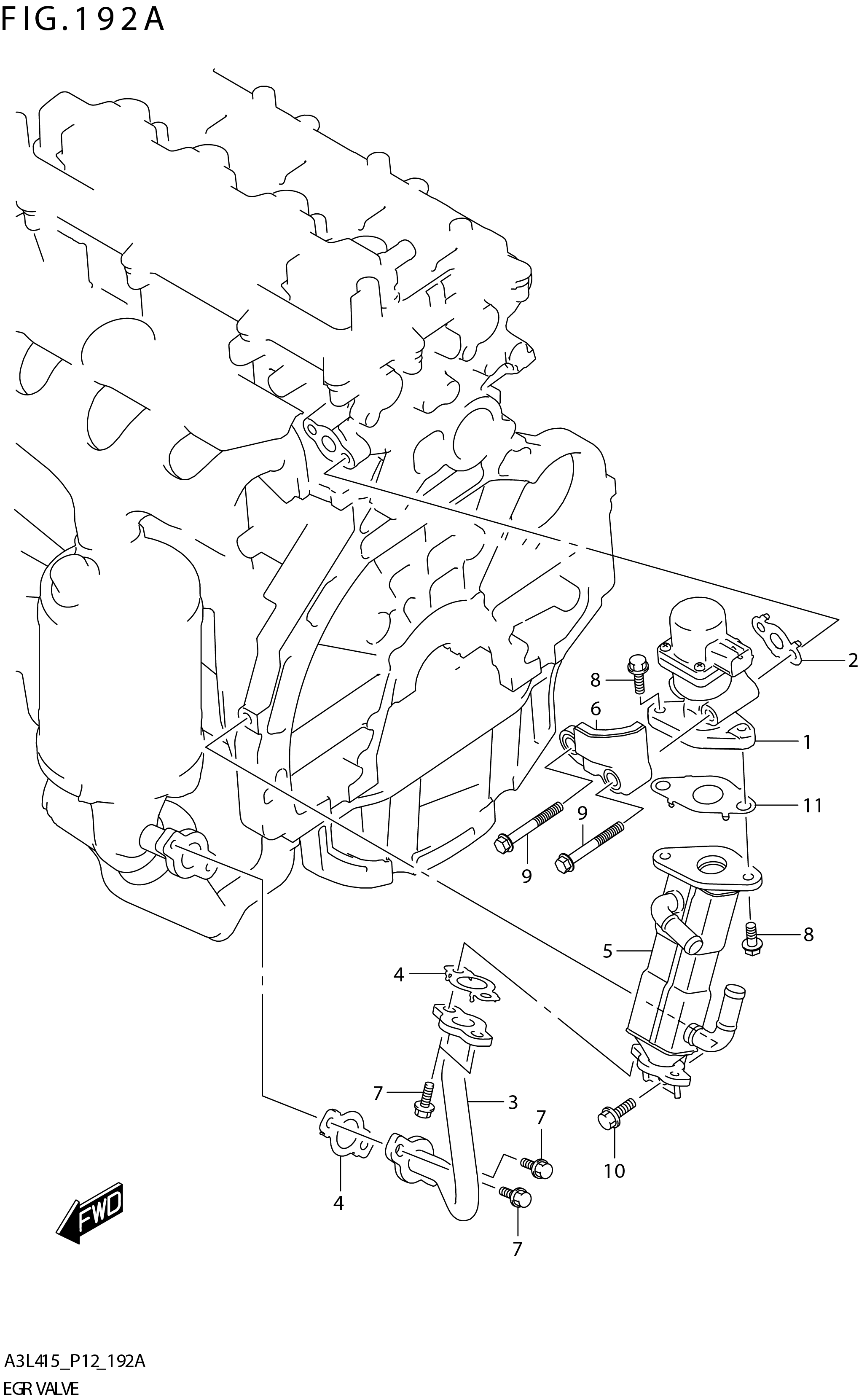 FIG. 192A EGR VALVE (K15C) 